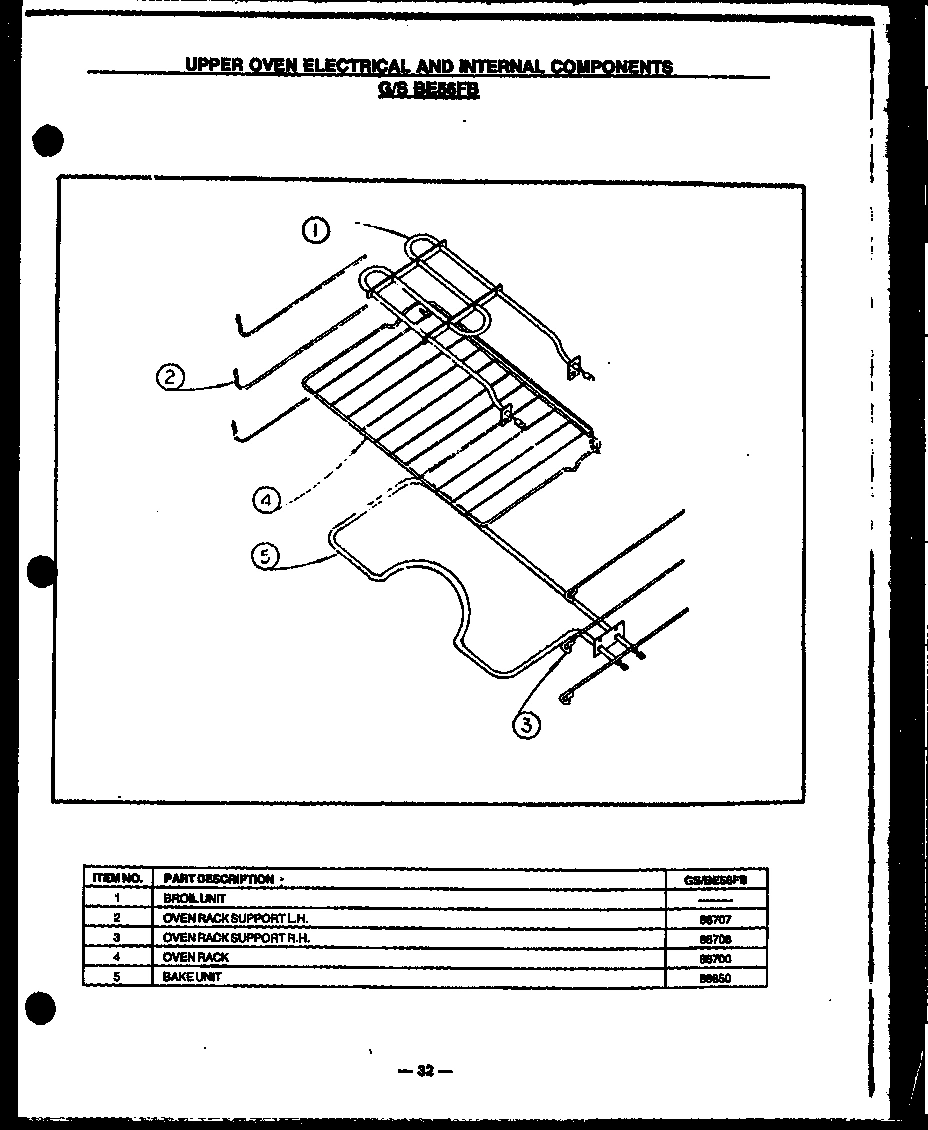 09 - UPPER OVEN ELEC AND INTERNAL COMPONENTS