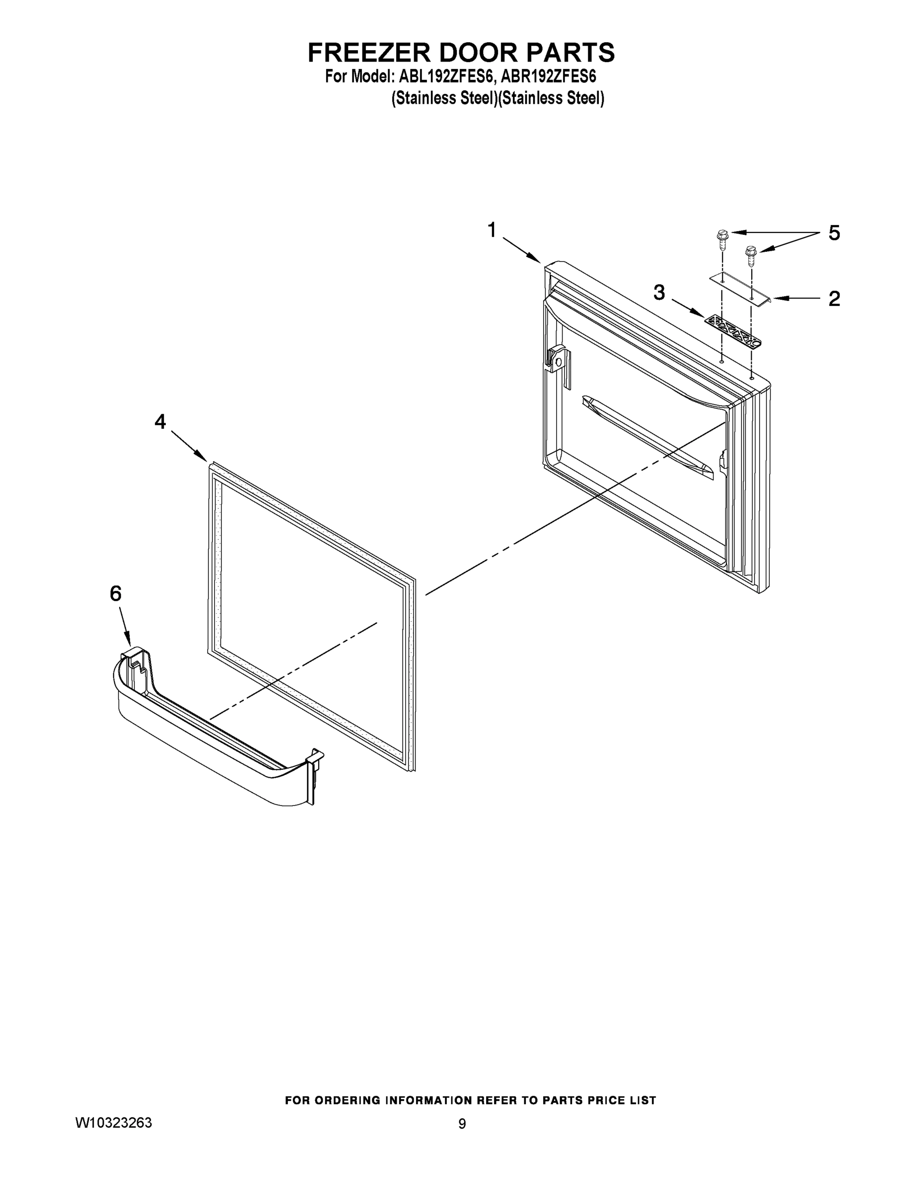 05 - FREEZER DOOR PARTS