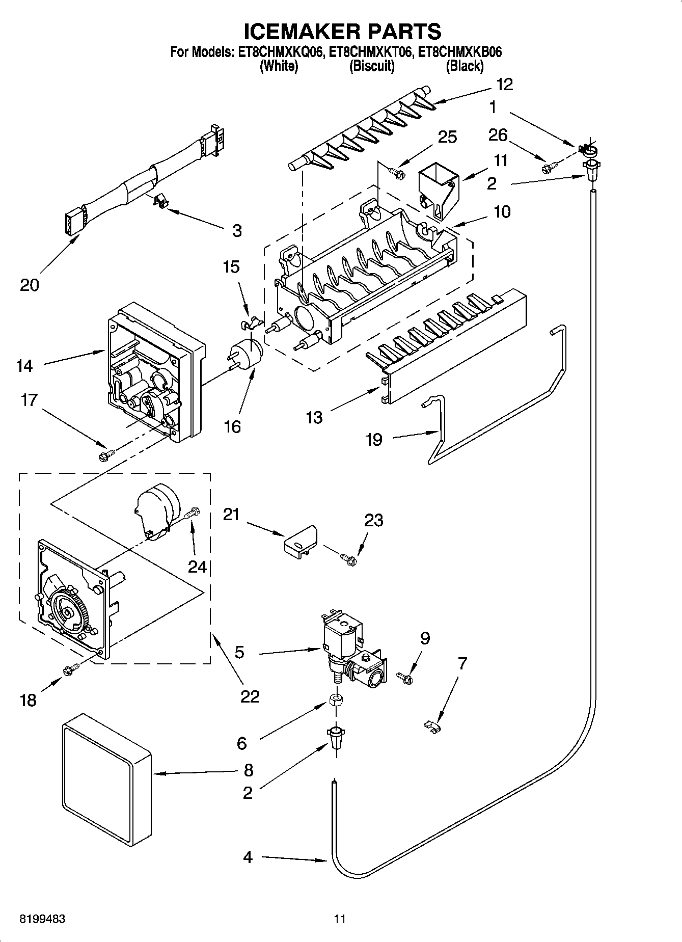 06 - ICEMAKER PARTS, OPTIONAL PARTS