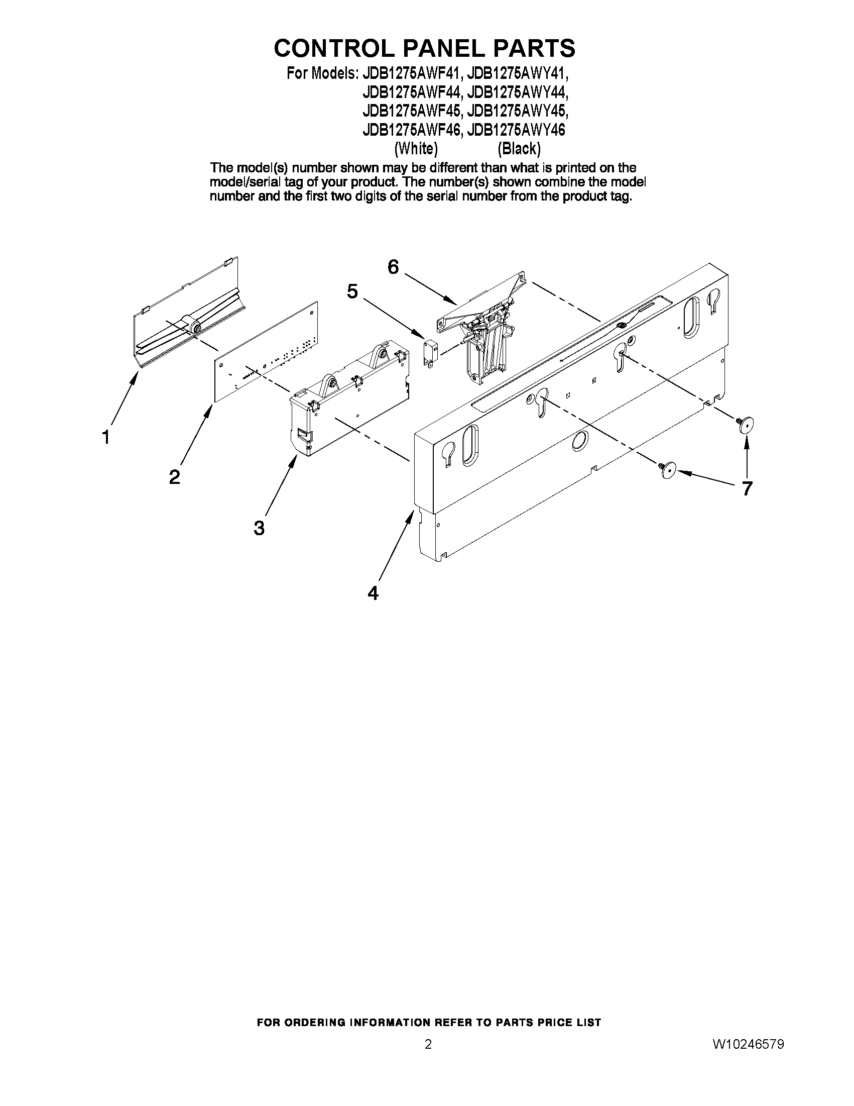 02 - CONTROL PANEL PARTS