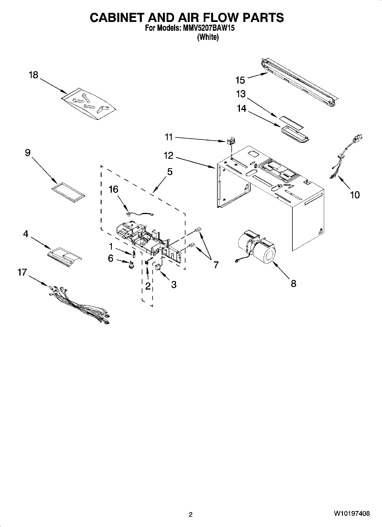 02 - CABINET AND AIR FLOW PARTS