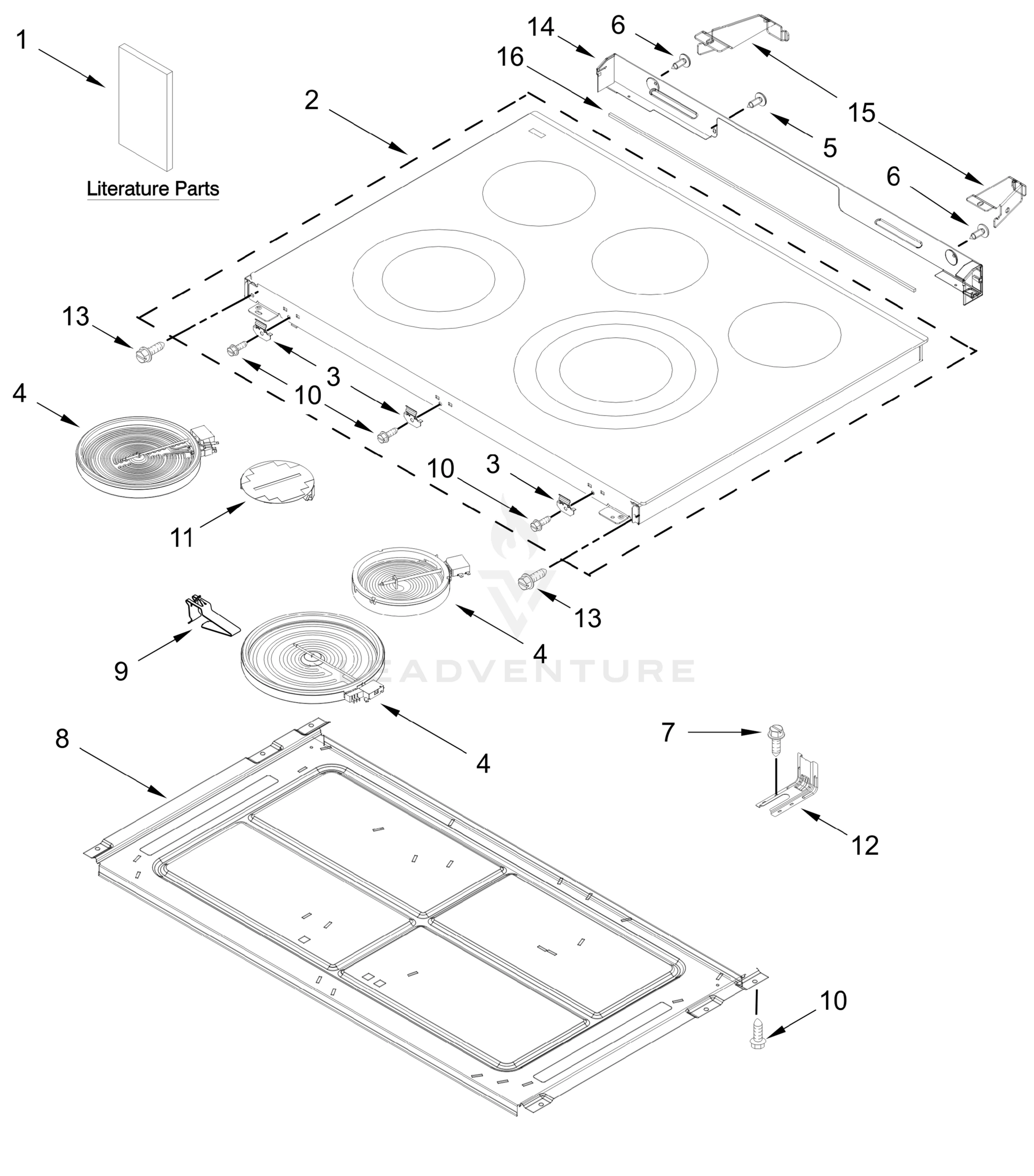 COOKTOP PARTS