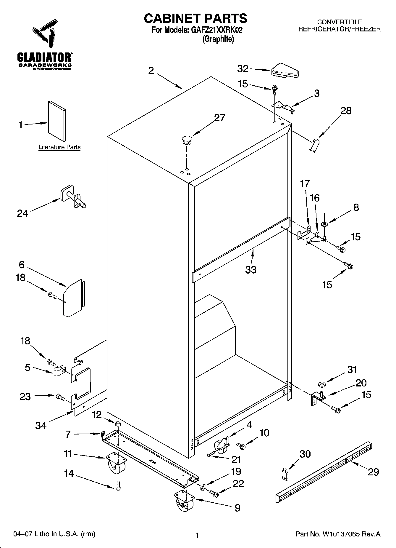 01 - CABINET PARTS