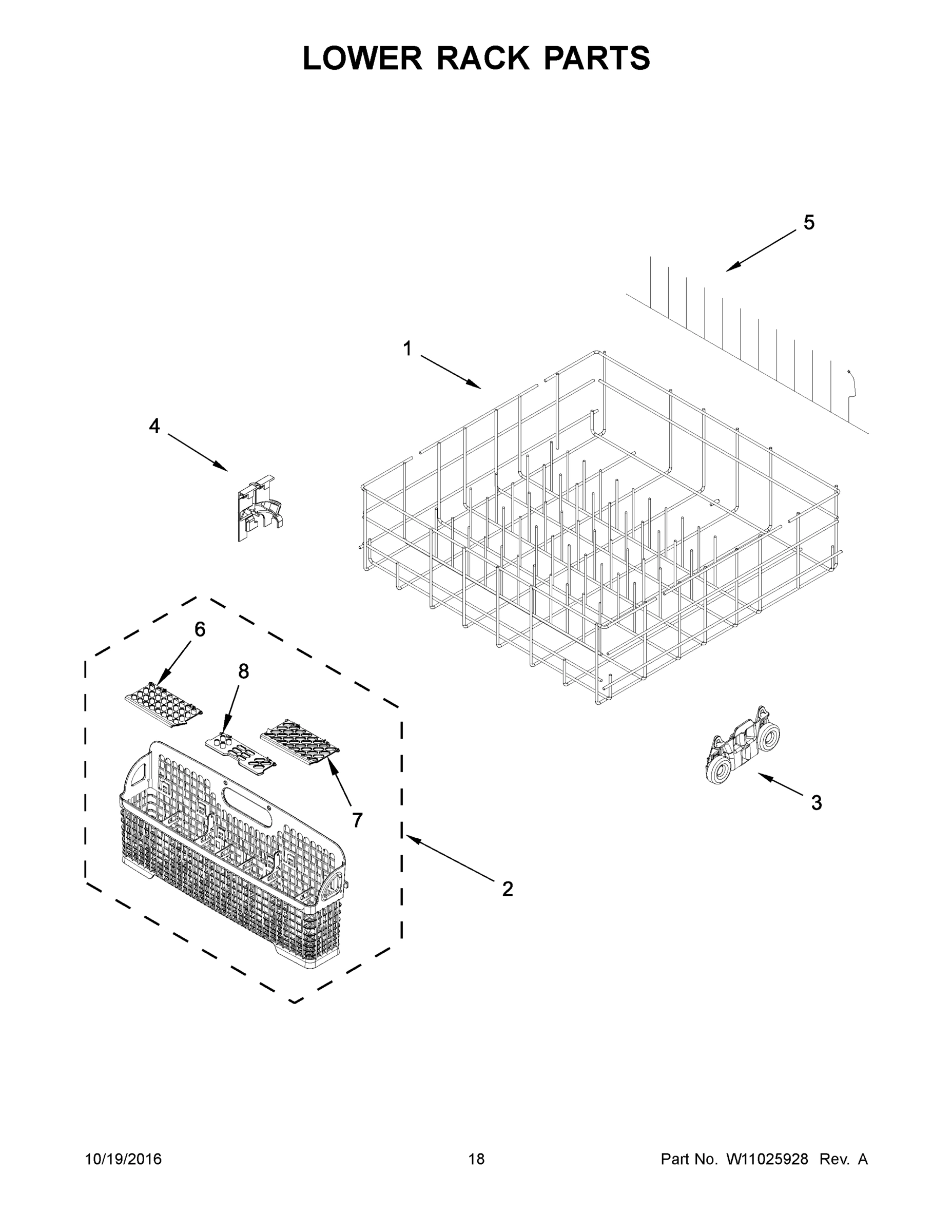 10 - LOWER RACK PARTS
