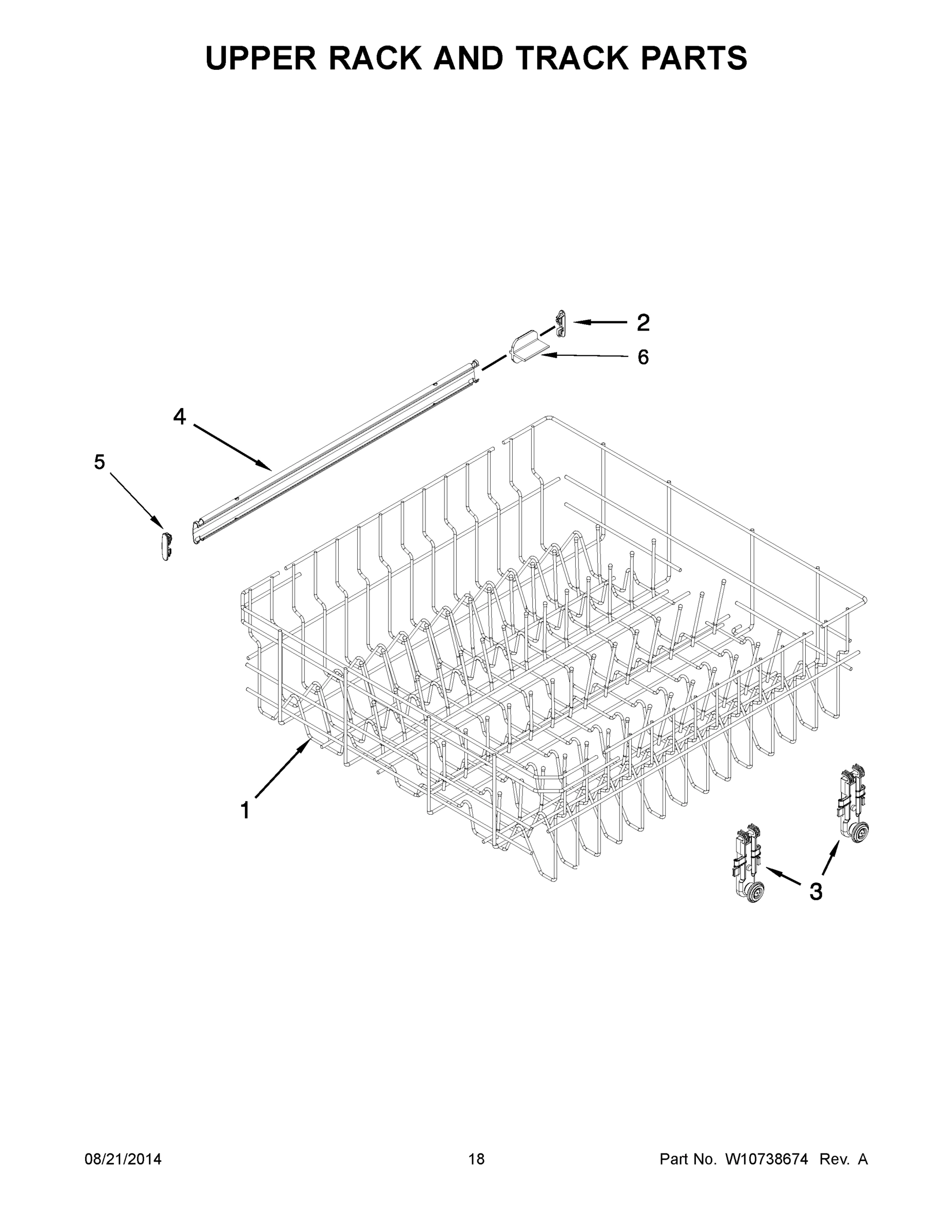 10 - UPPER RACK AND TRACK PARTS