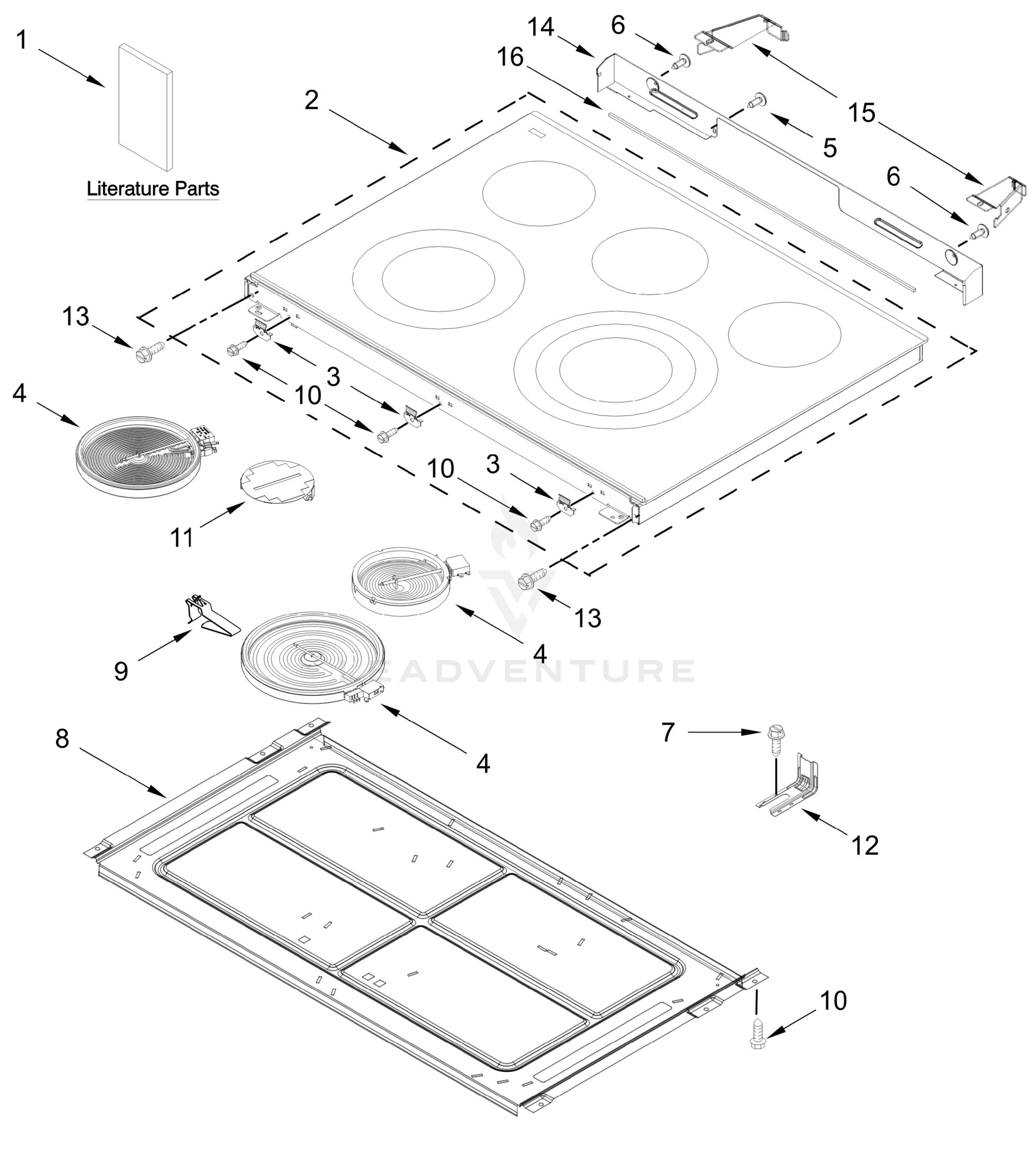 COOKTOP PARTS