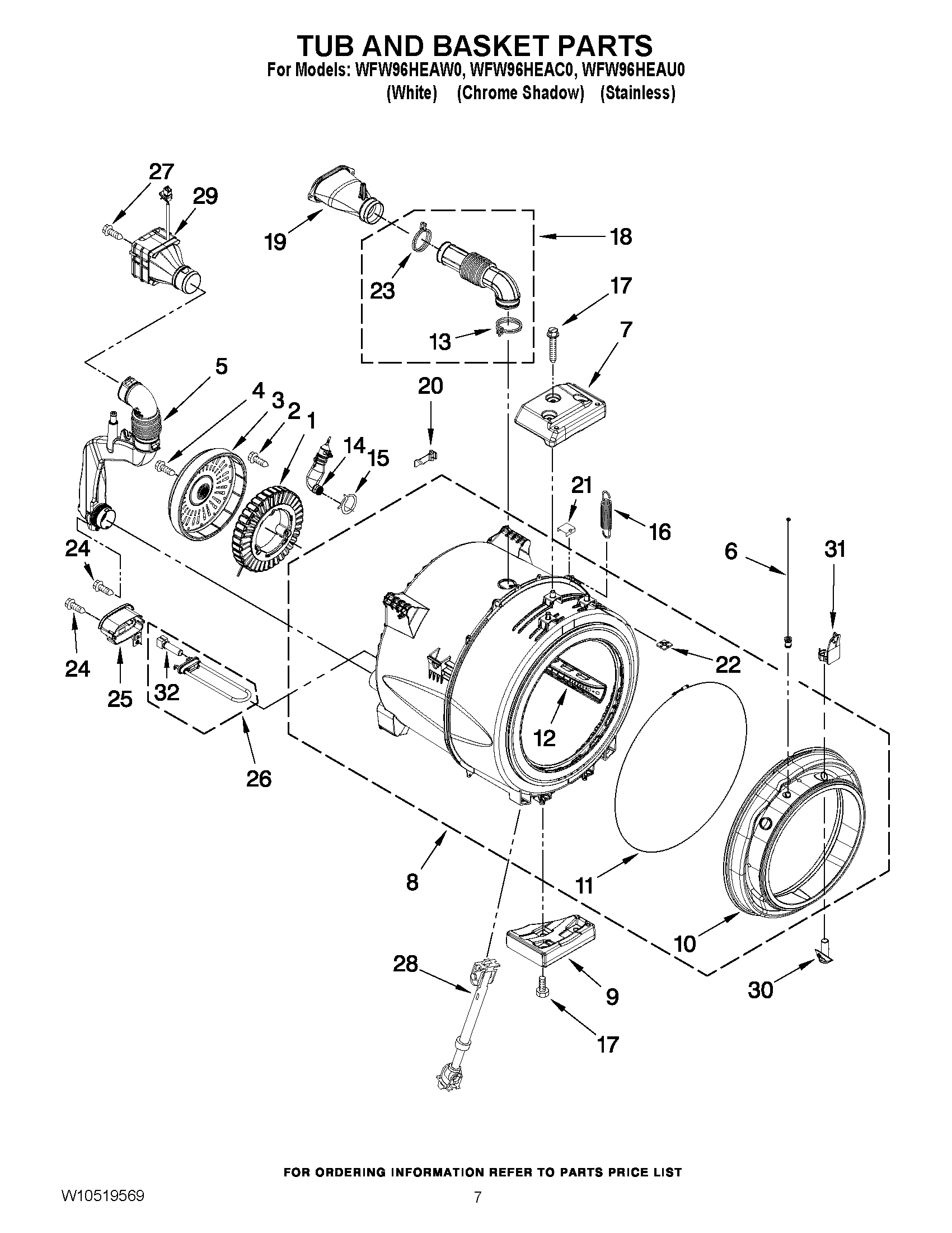 05 - TUB AND BASKET PARTS