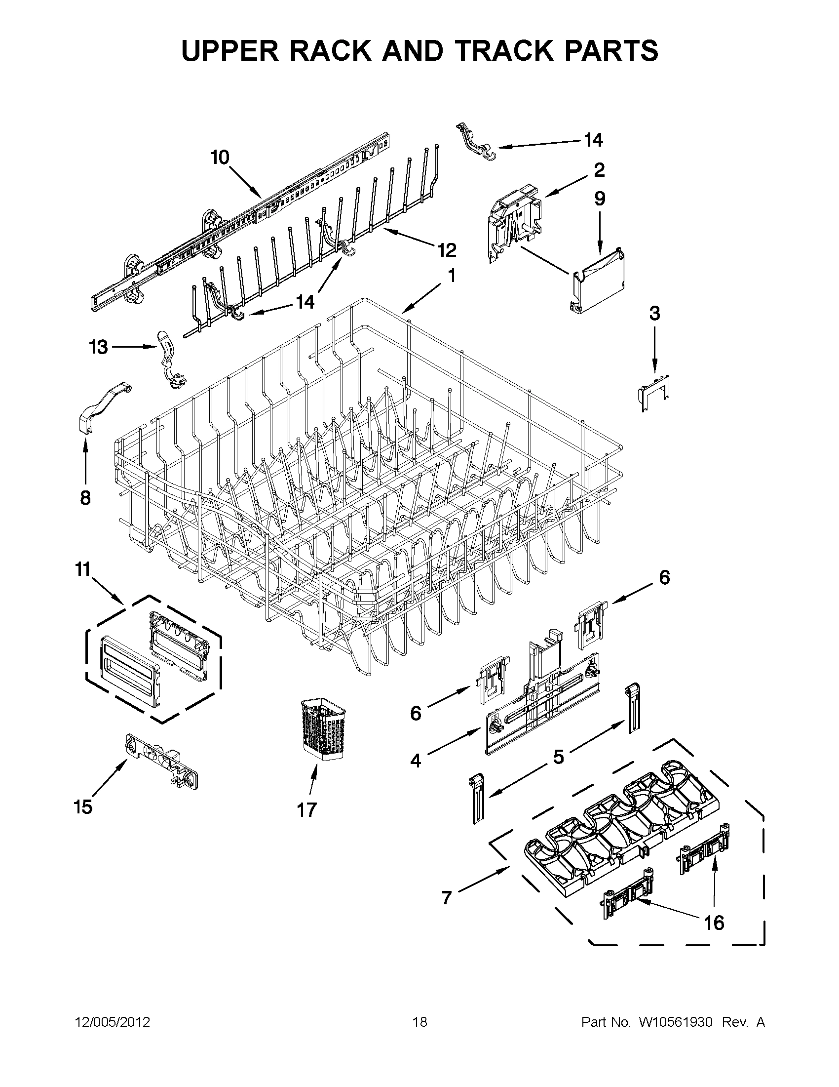 09 - UPPER RACK AND TRACK PARTS