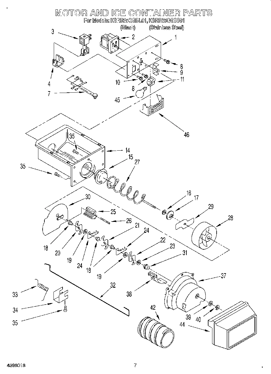 05 - MOTOR AND ICE CONTAINER
