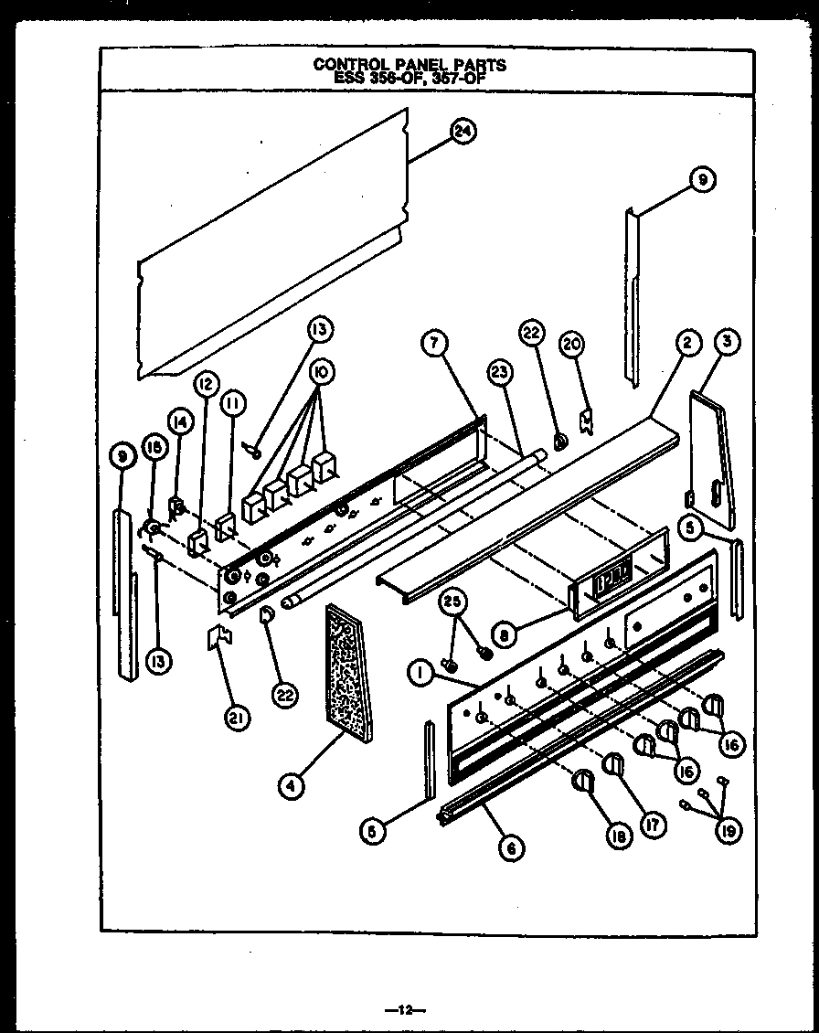 01 - CONTROL PANEL PARTS