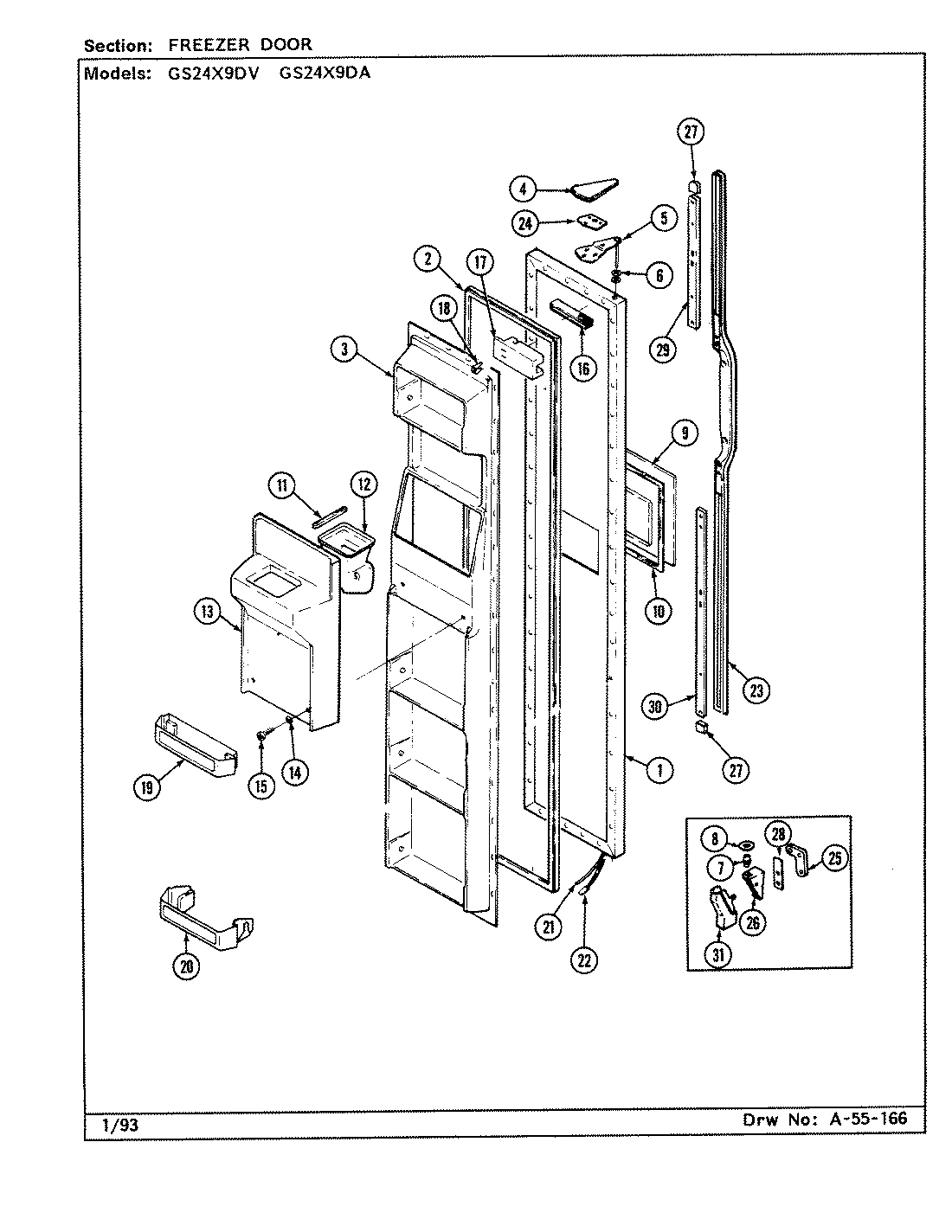 02 - FREEZER DOOR