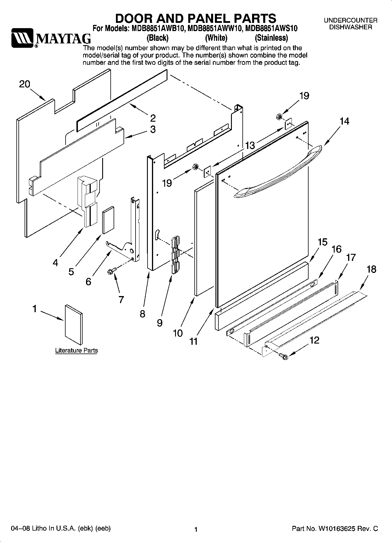 01 - DOOR AND PANEL PARTS