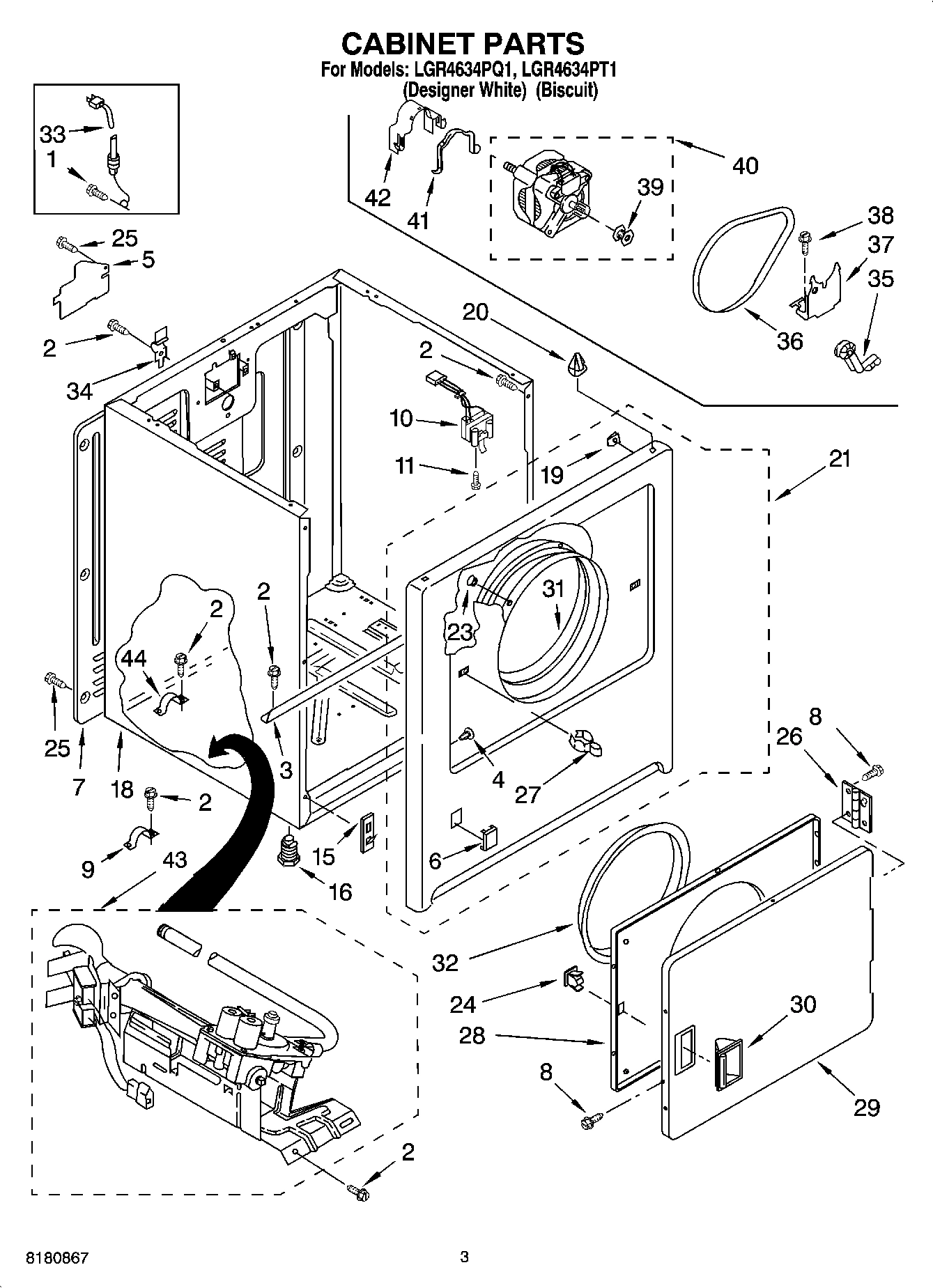 02 - CABINET PARTS