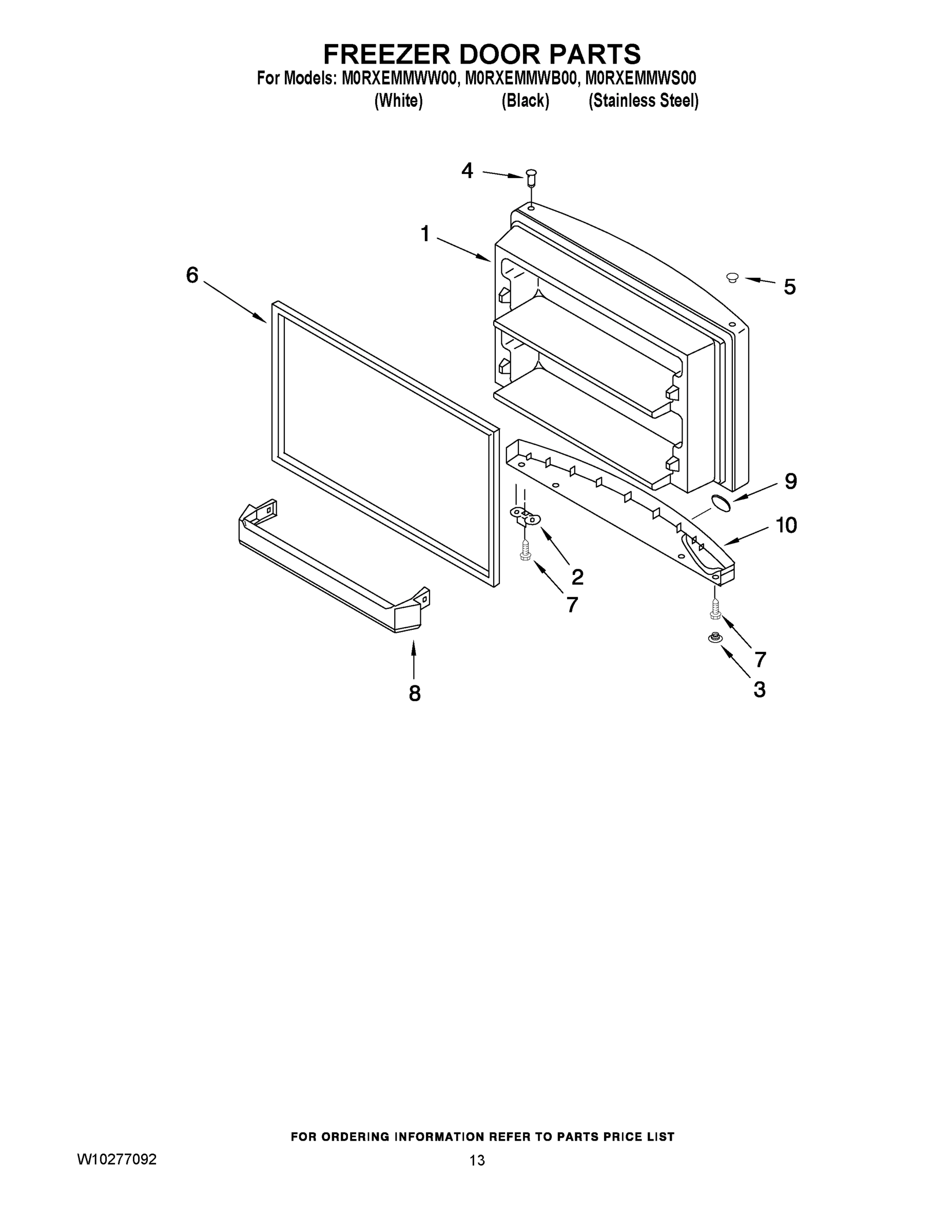 07 - FREEZER DOOR PARTS