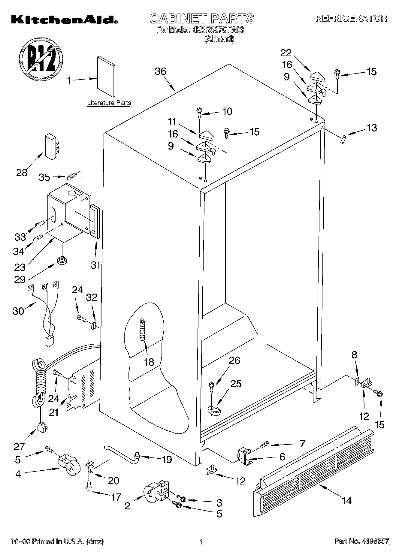 01 - CABINET, LITERATURE
