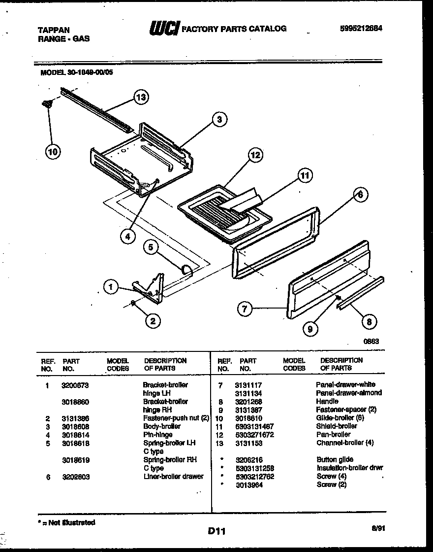 04 - BROILER DRAWER PARTS