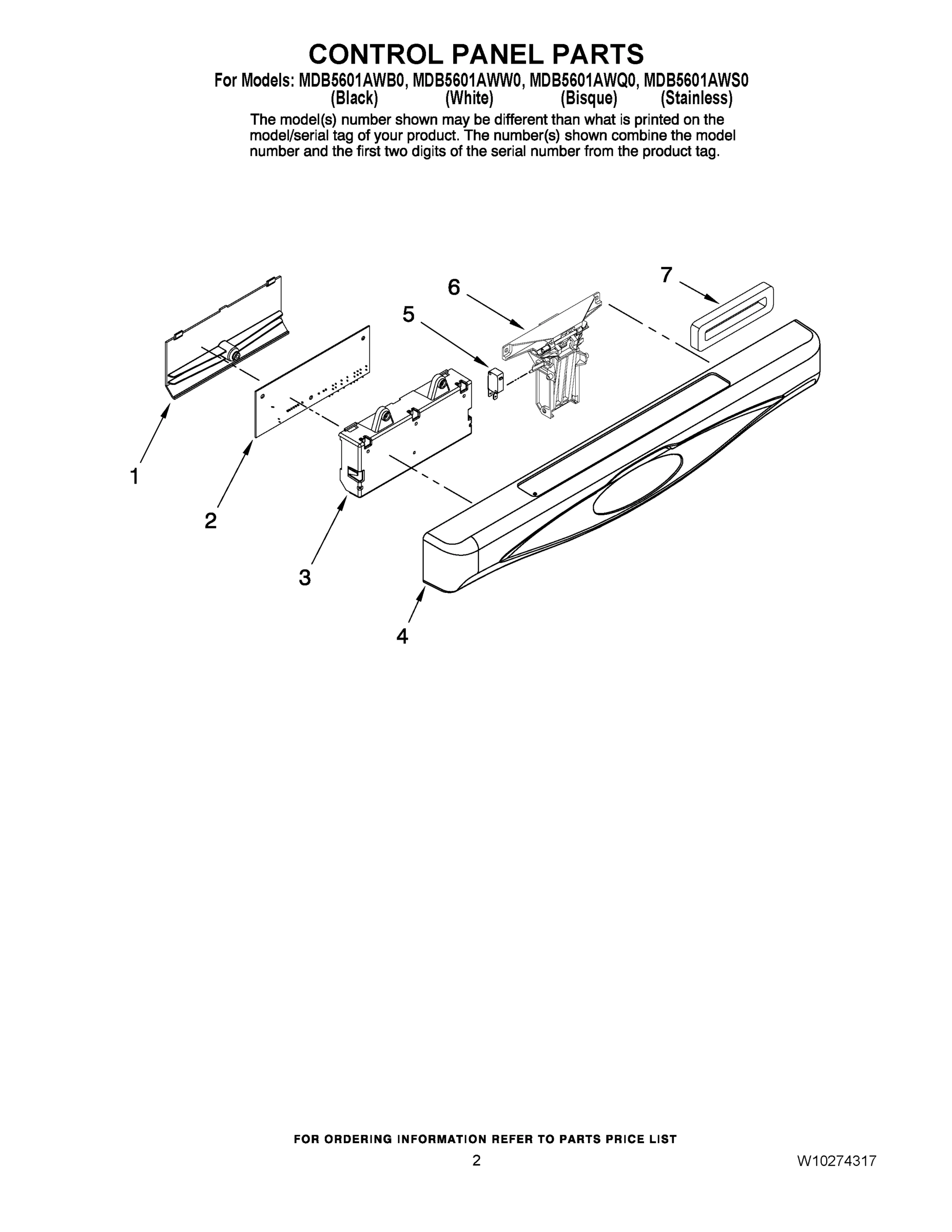 02 - CONTROL PANEL PARTS