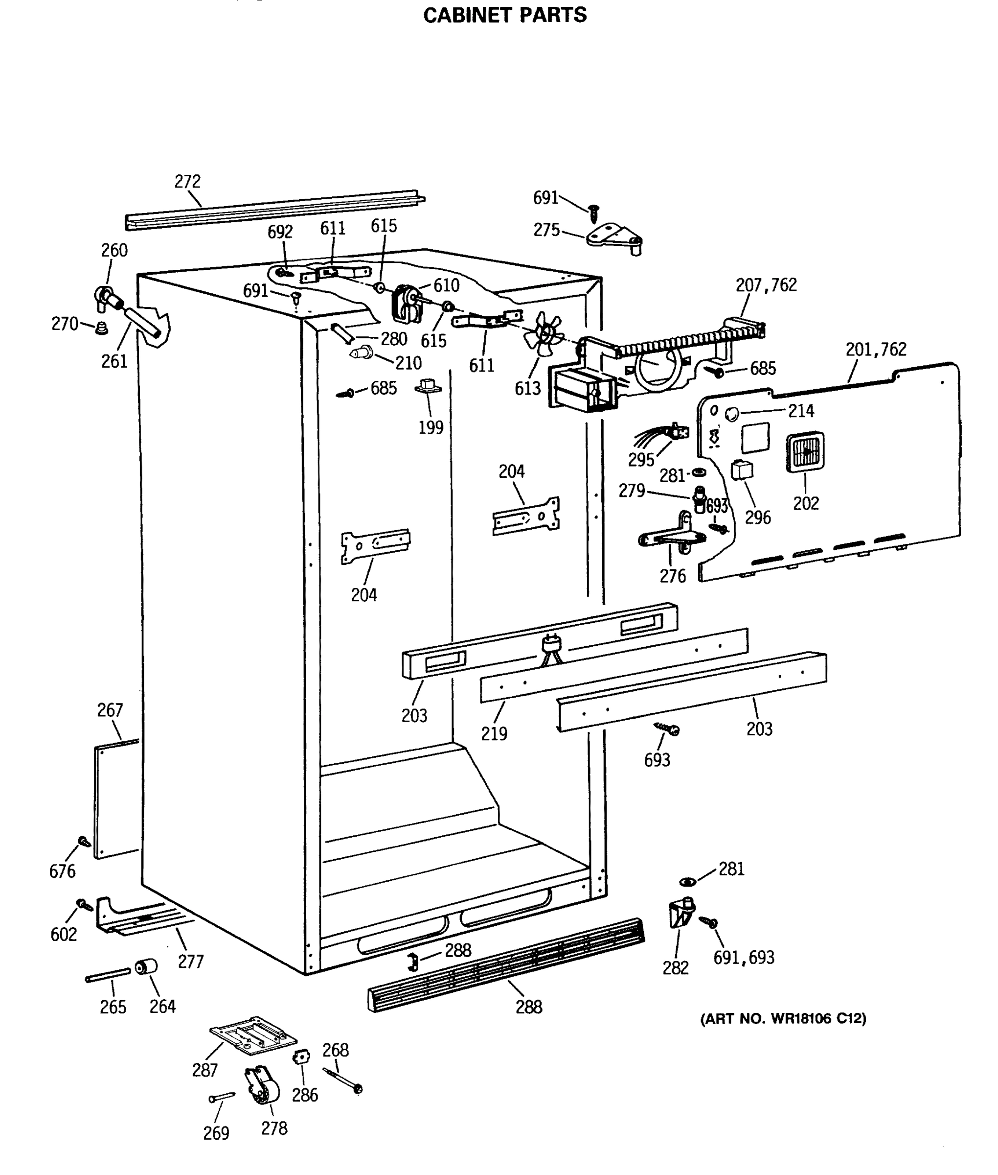 CABINET PARTS