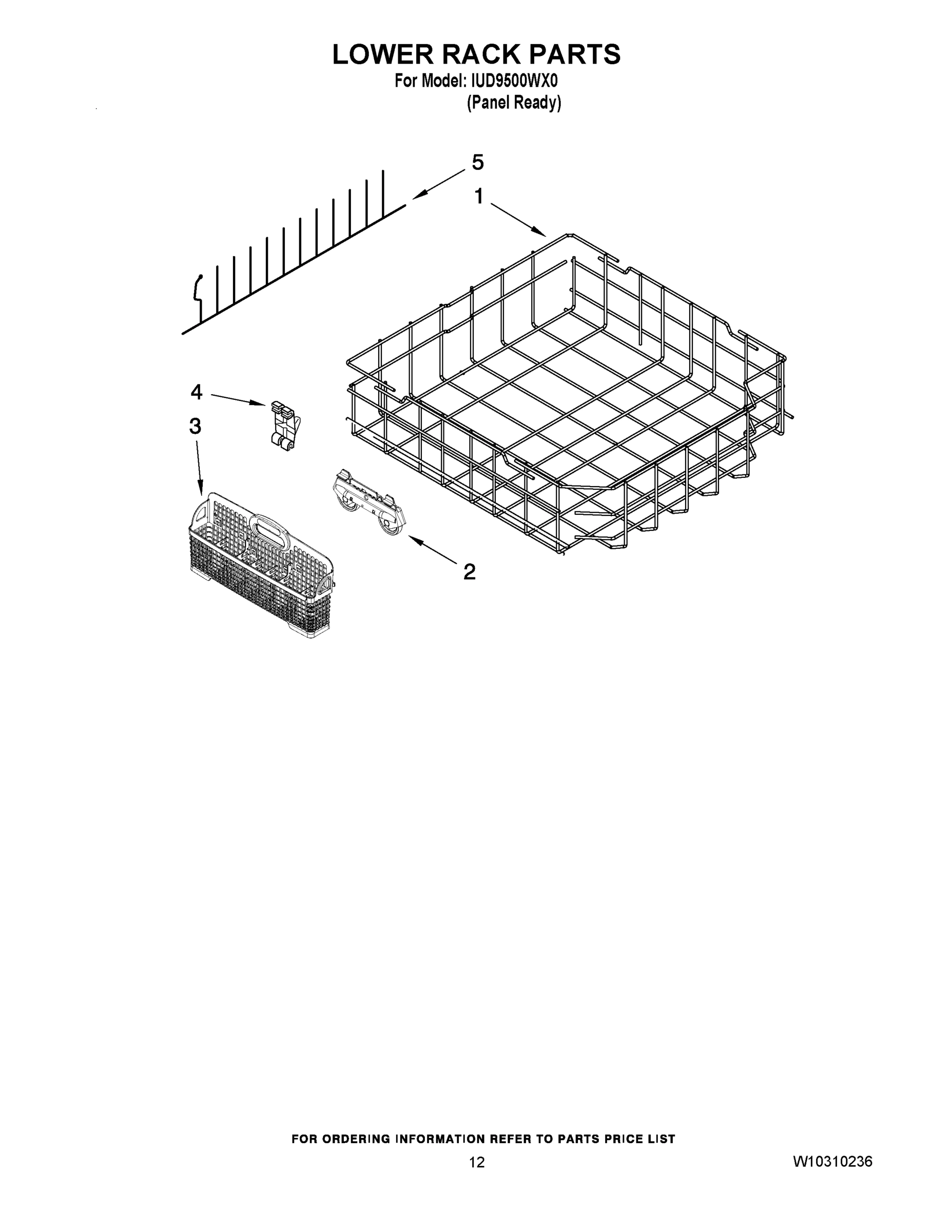 10 - LOWER RACK PARTS