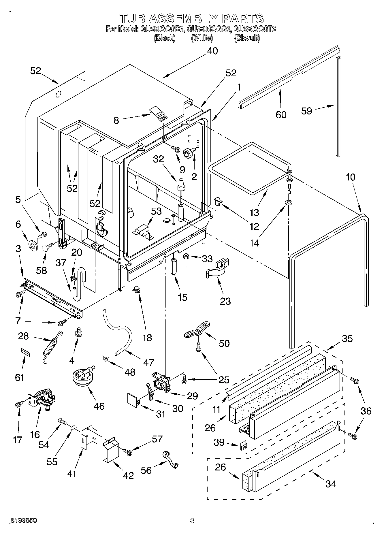 03 - TUB ASSEMBLY