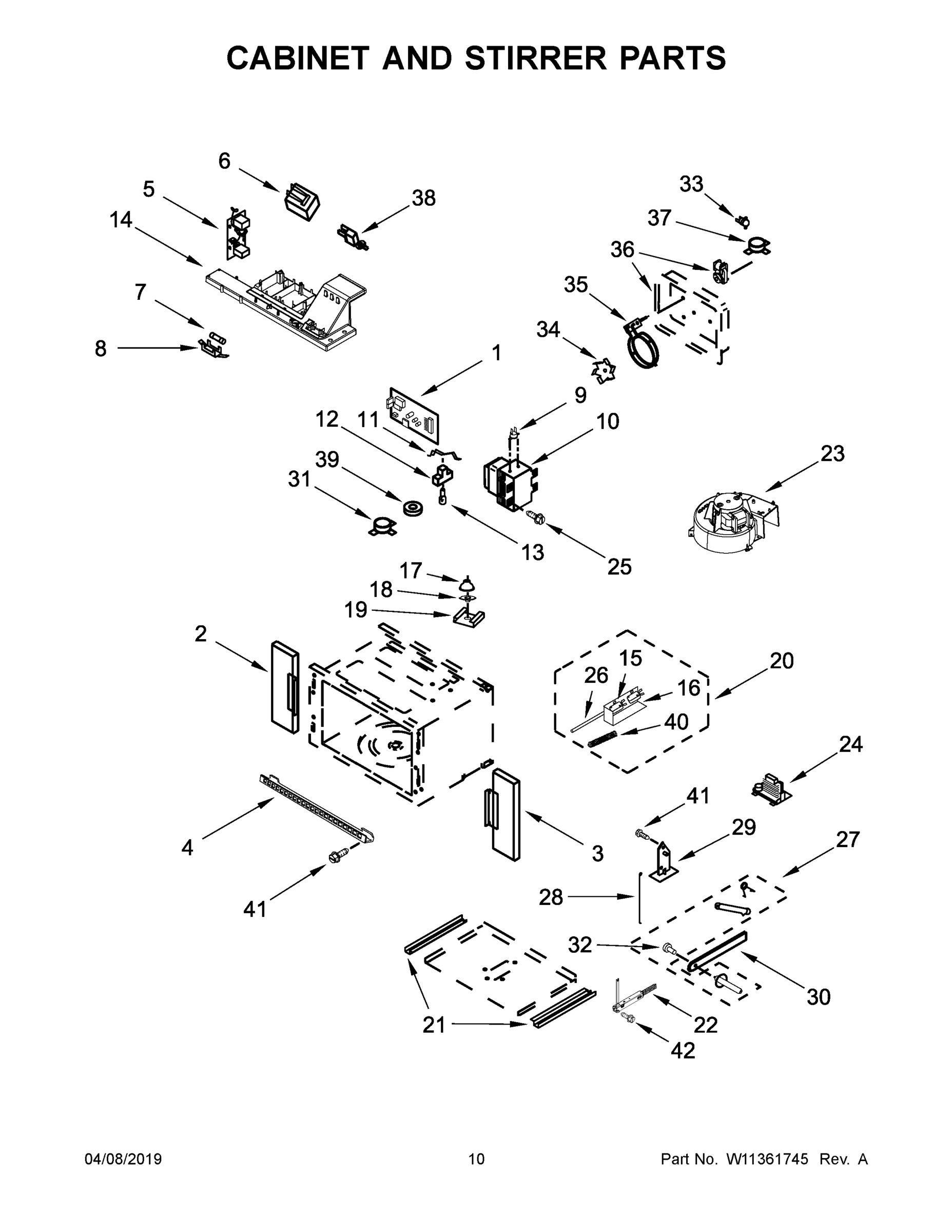 06 - CABINET AND STIRRER PARTS