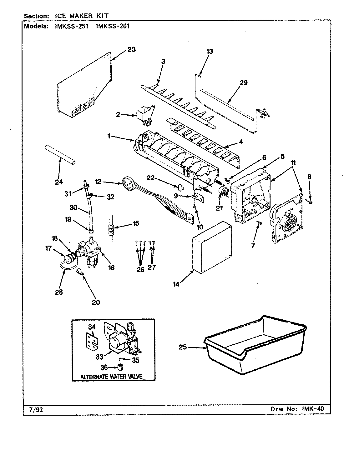 01 - ICE MAKER KIT