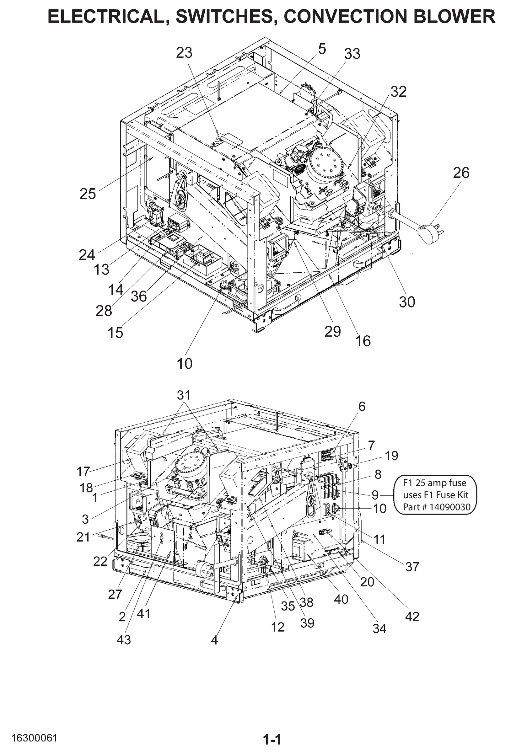 ELECTRICAL, SWITCHES, CONVECTION BLOWER