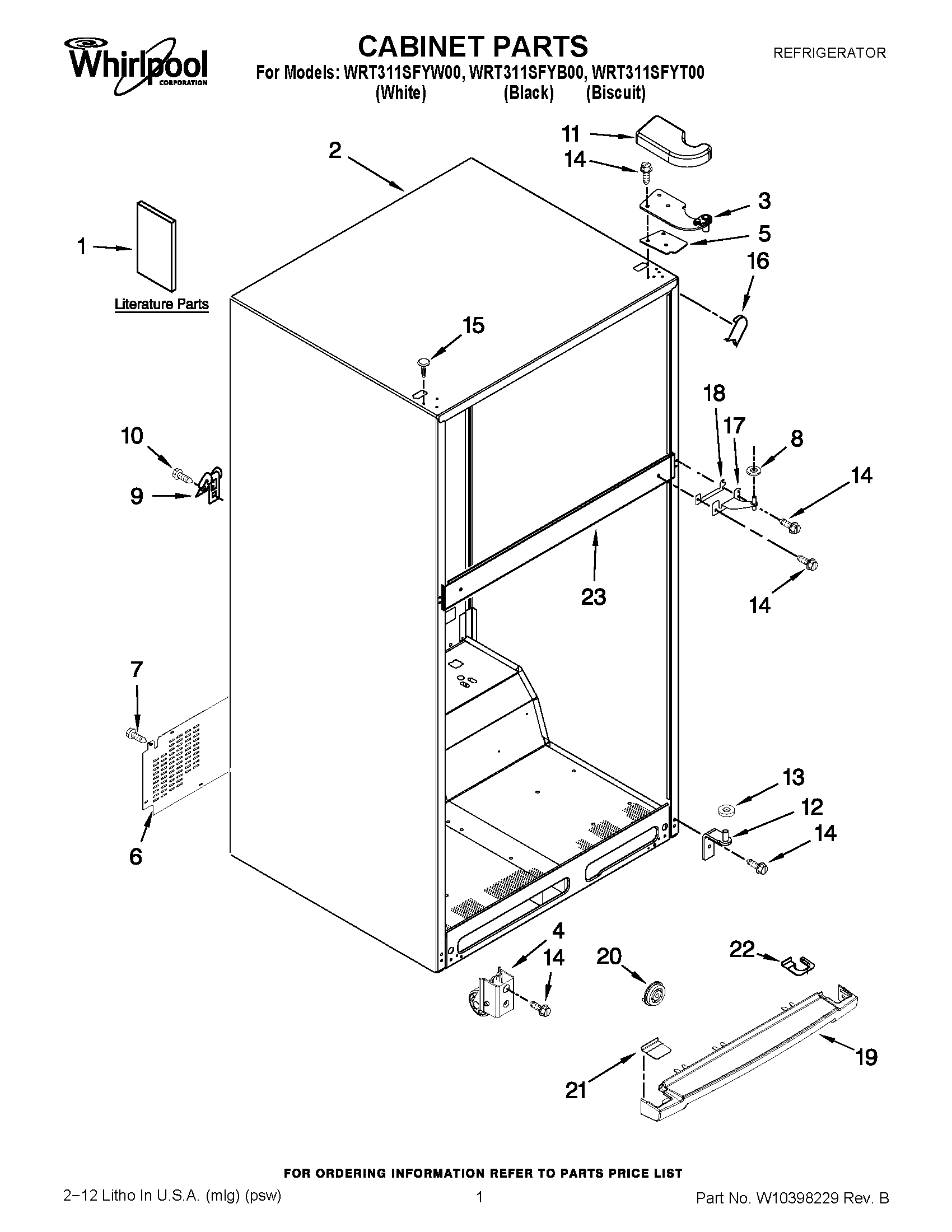 01 - CABINET PARTS