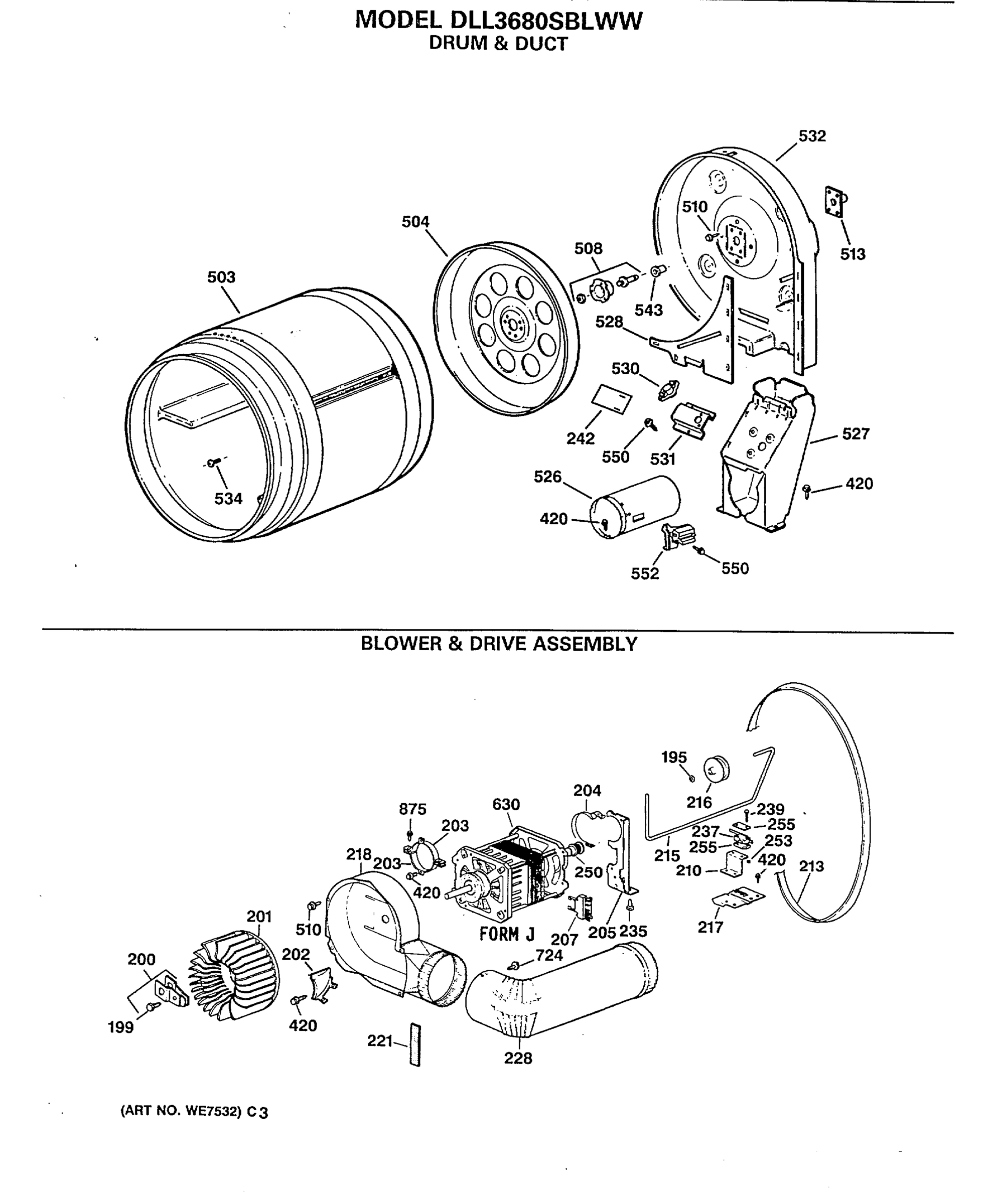 BLOWER & DRIVE ASSEMBLY