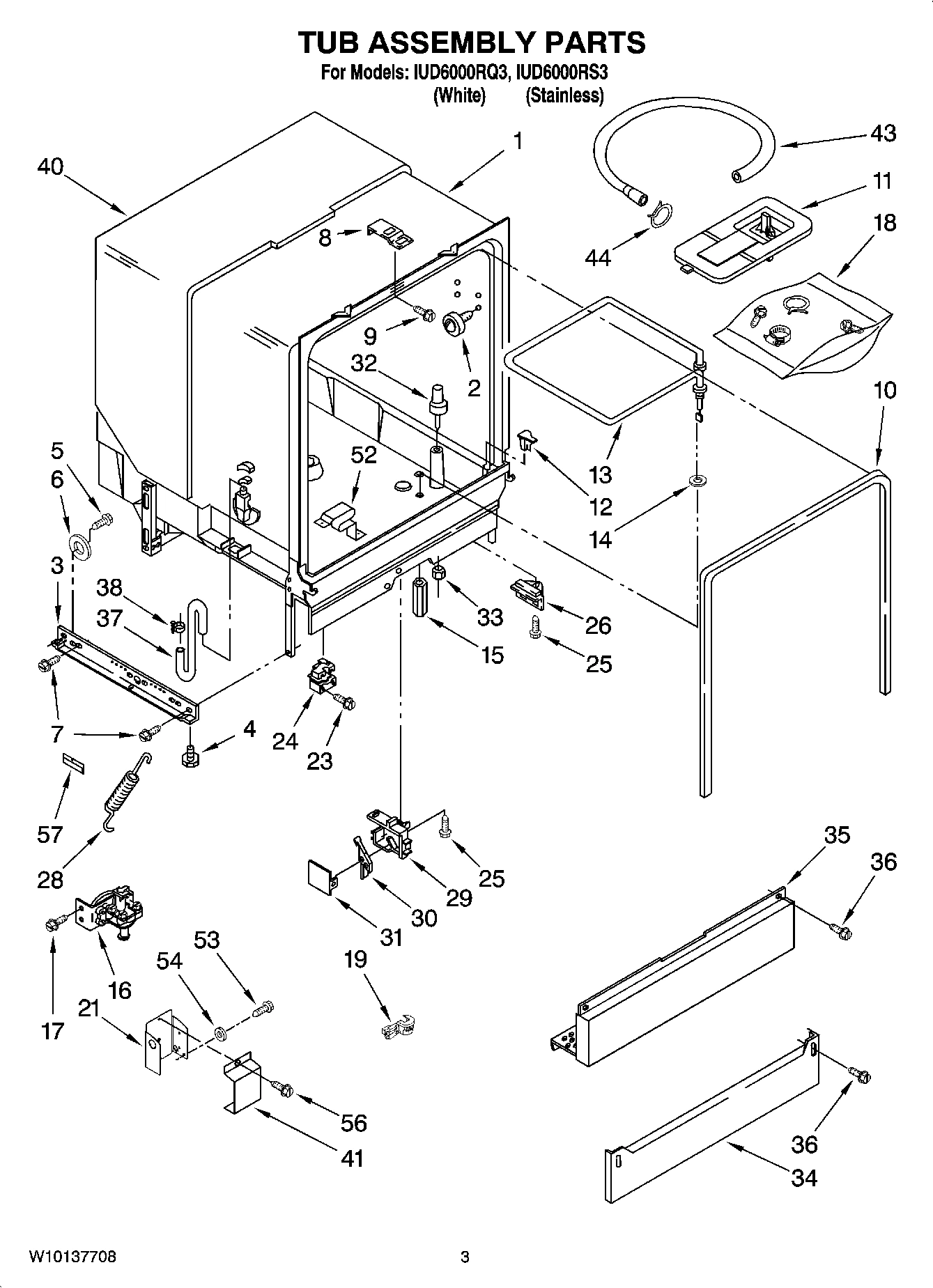 03 - TUB ASSEMBLY PARTS