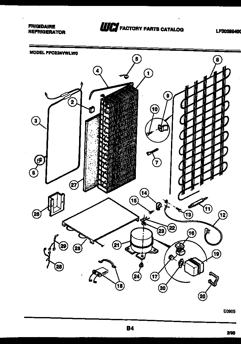10 - SYSTEM AND AUTOMATIC DEFROST PARTS