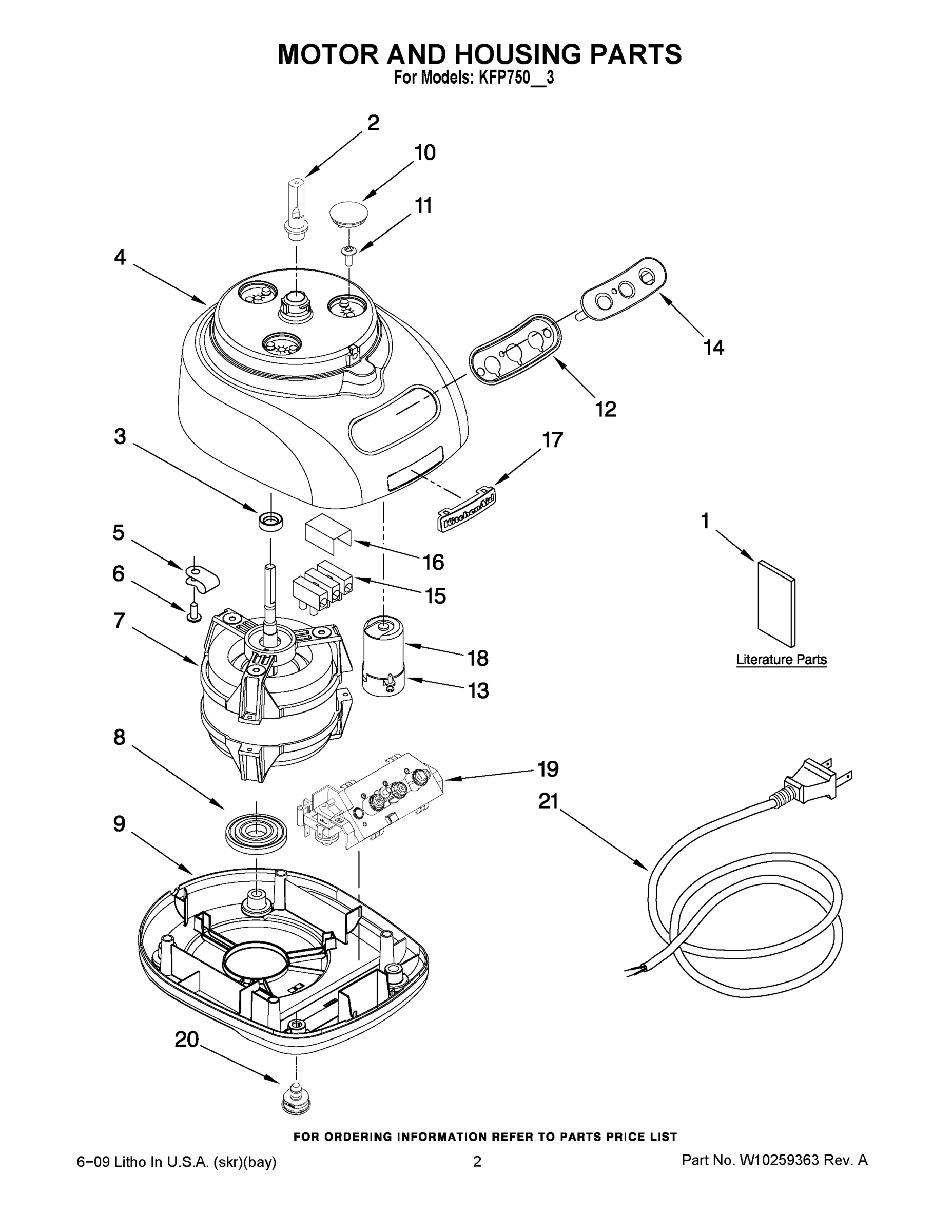 01 - MOTOR AND HOUSING PARTS