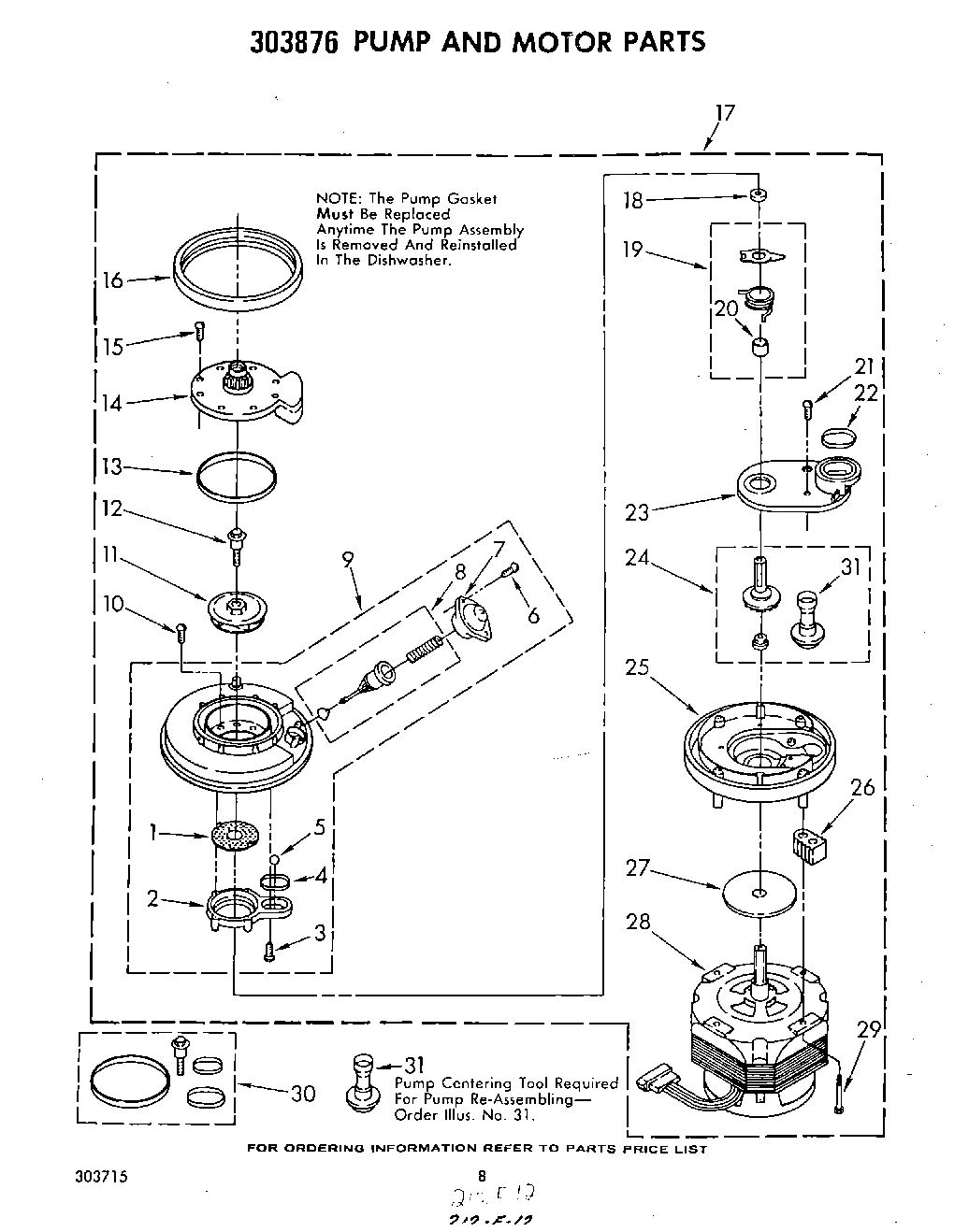 06 - 303876 PUMP AND MOTOR