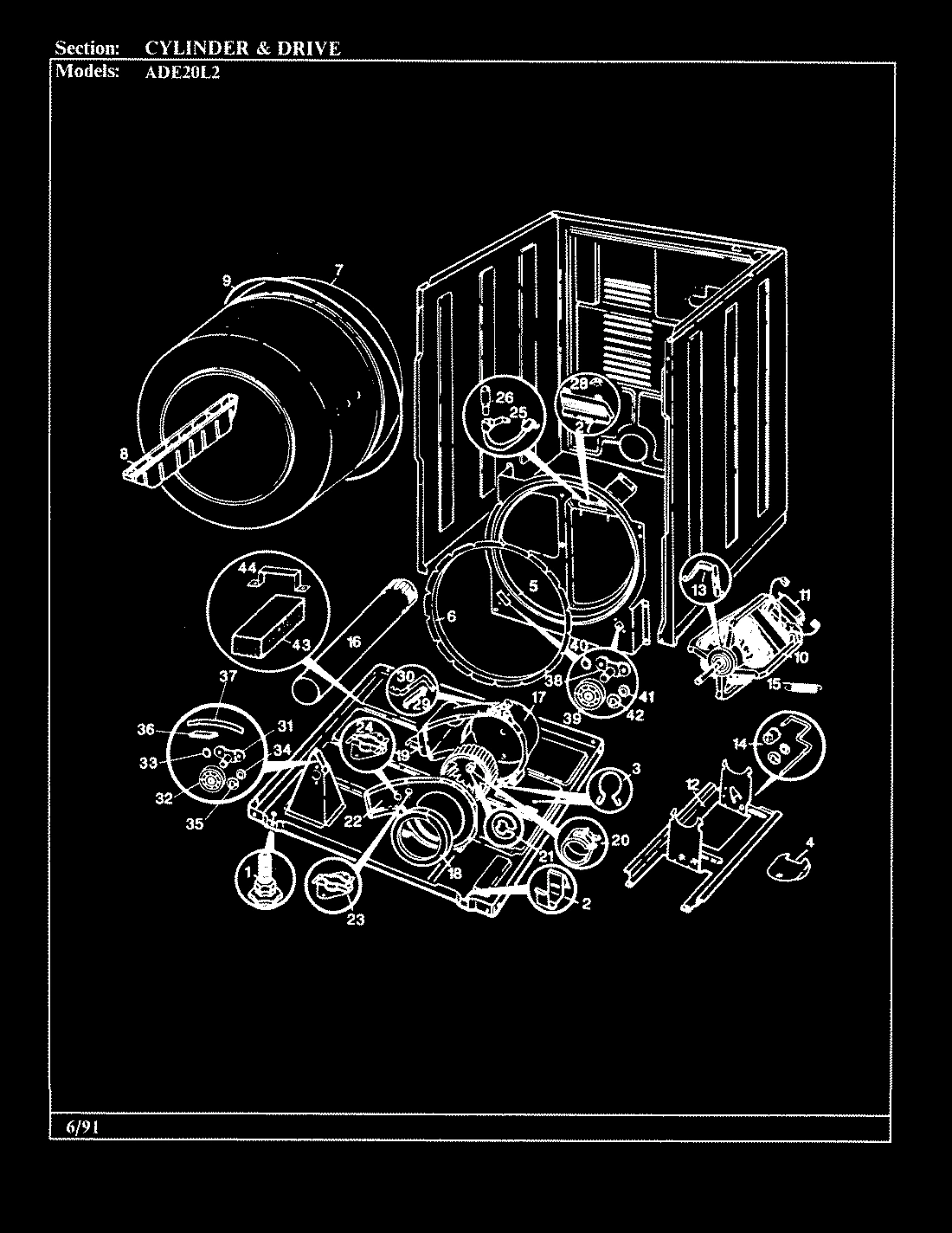 02 - CYLINDER & DRIVE (REV. A-D)