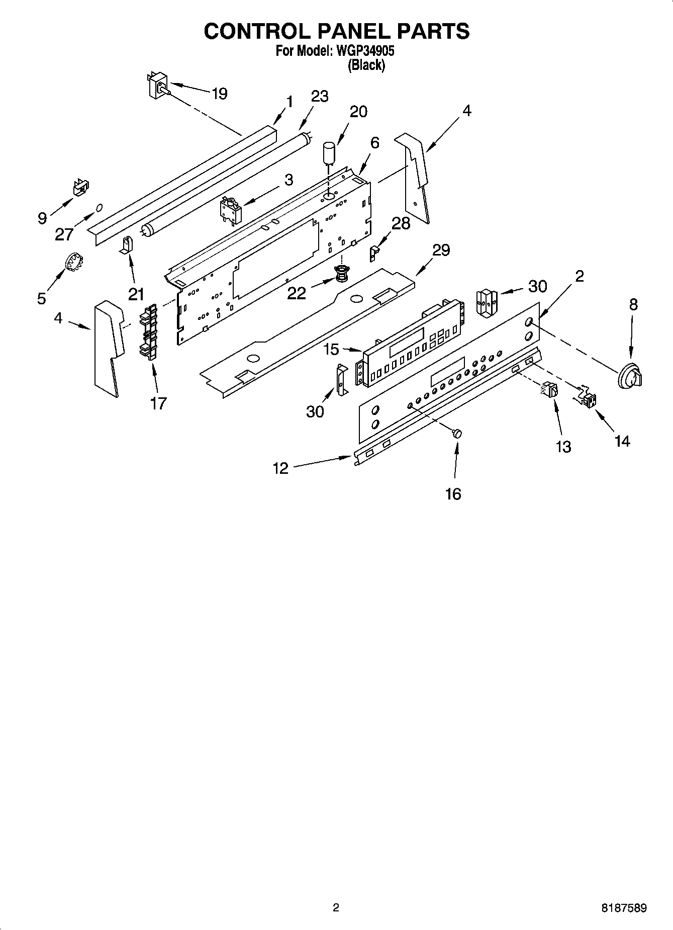 02 - CONTROL PANEL PARTS