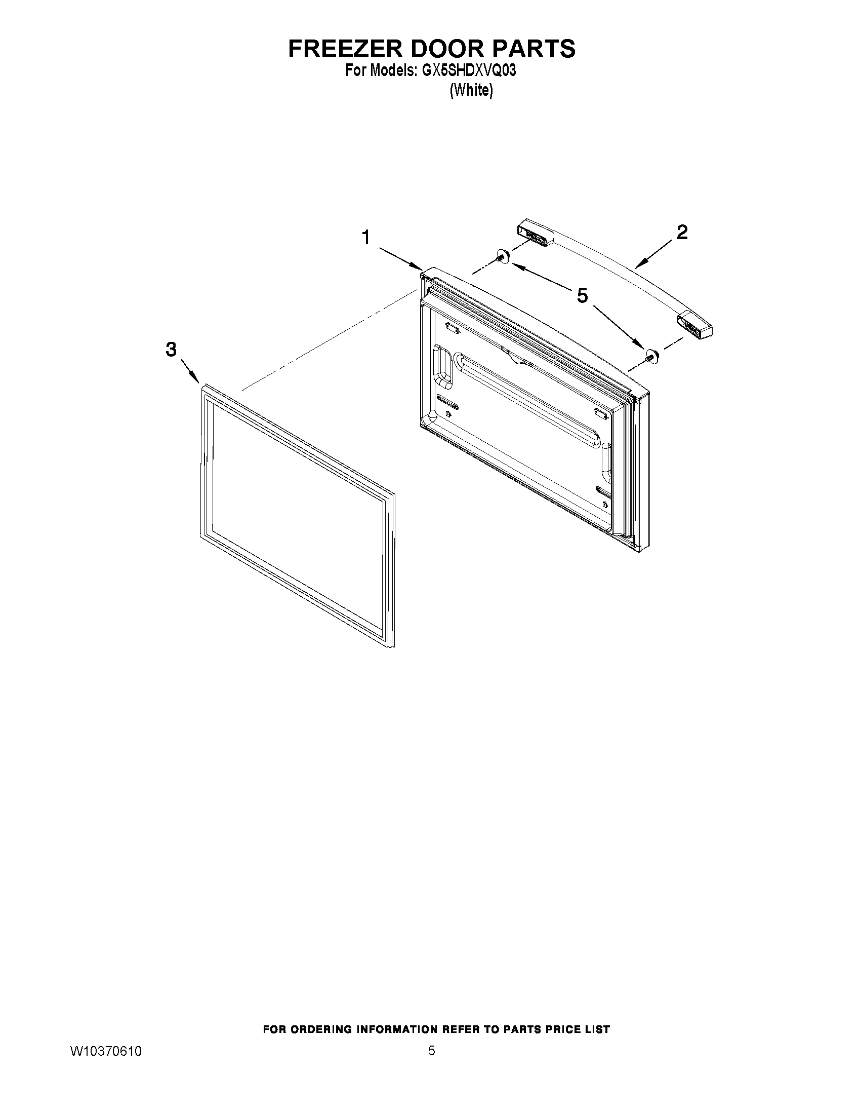 03 - FREEZER DOOR PARTS