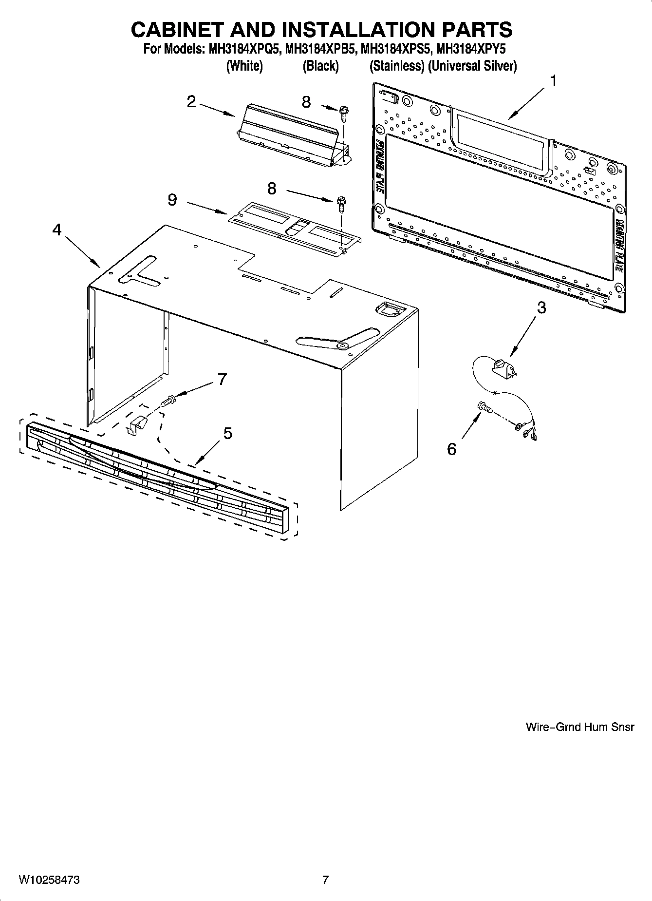 06 - CABINET AND INSTALLATION PARTS
