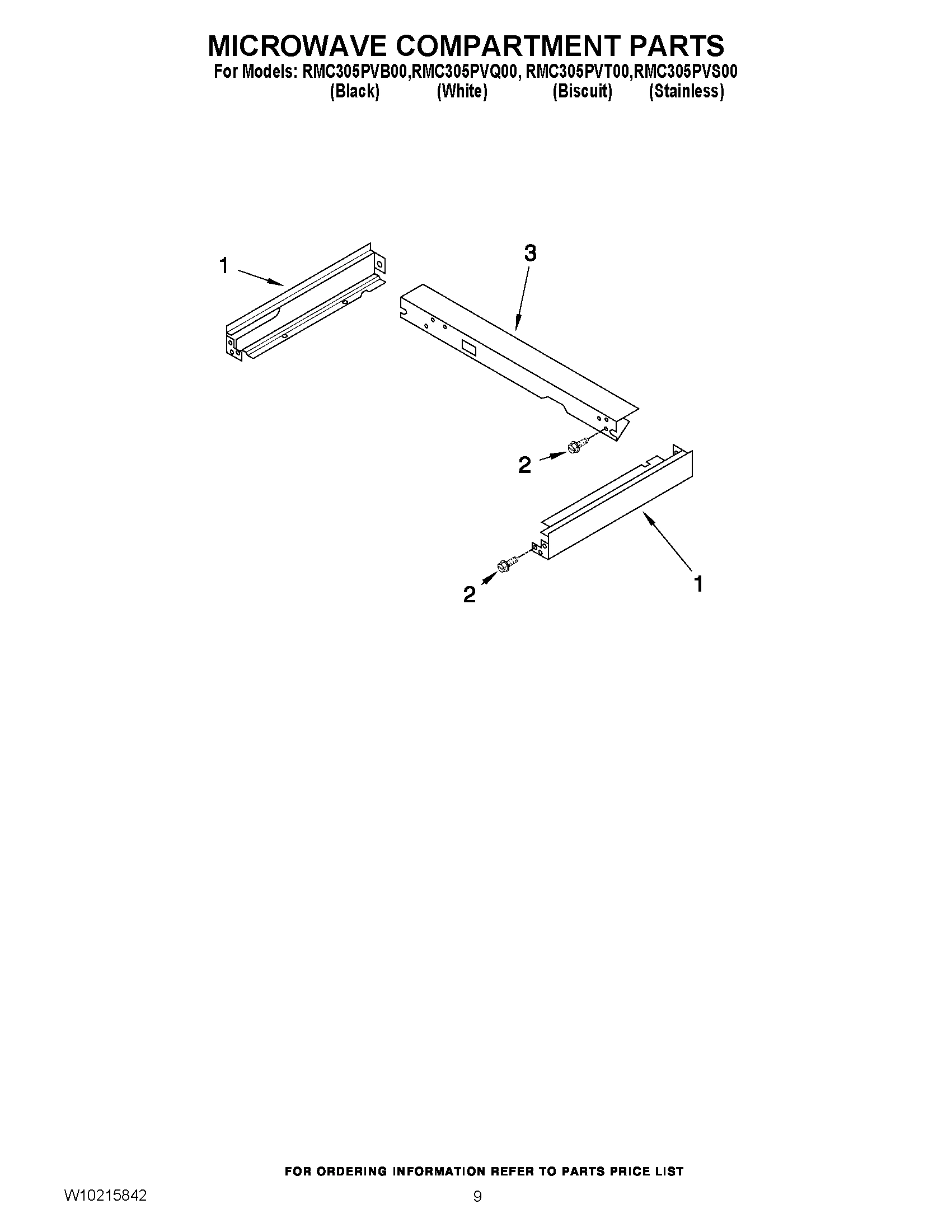 07 - MICROWAVE COMPARTMENT PARTS