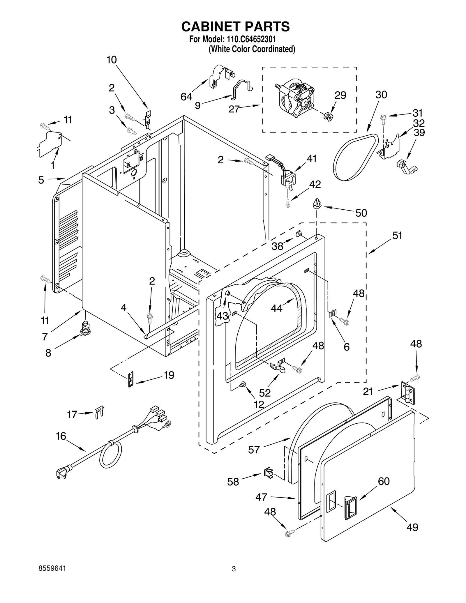 CABINET PARTS