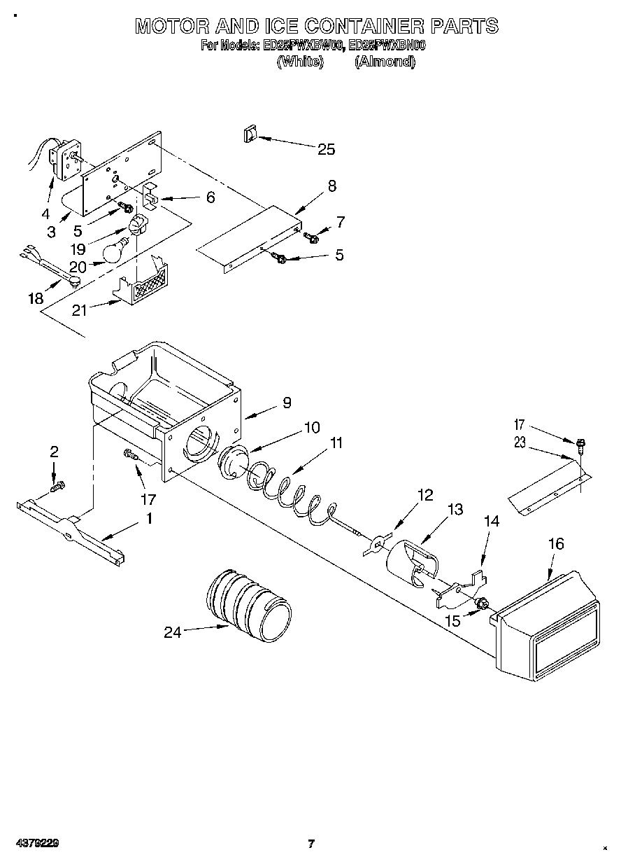 05 - MOTOR AND ICE CONTAINER