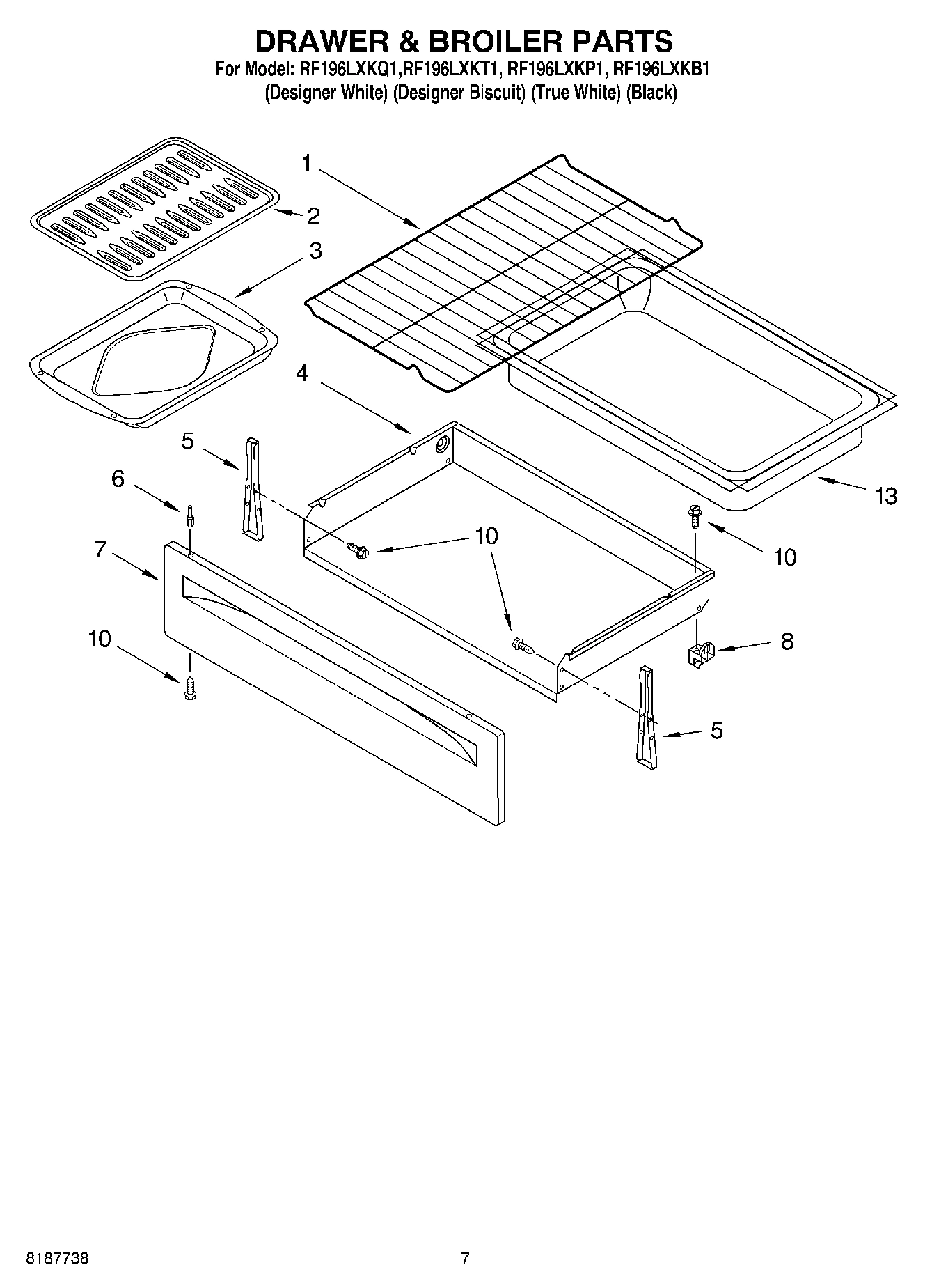 05 - DRAWER & BROILER PARTS, MISCELLANEOUS PARTS