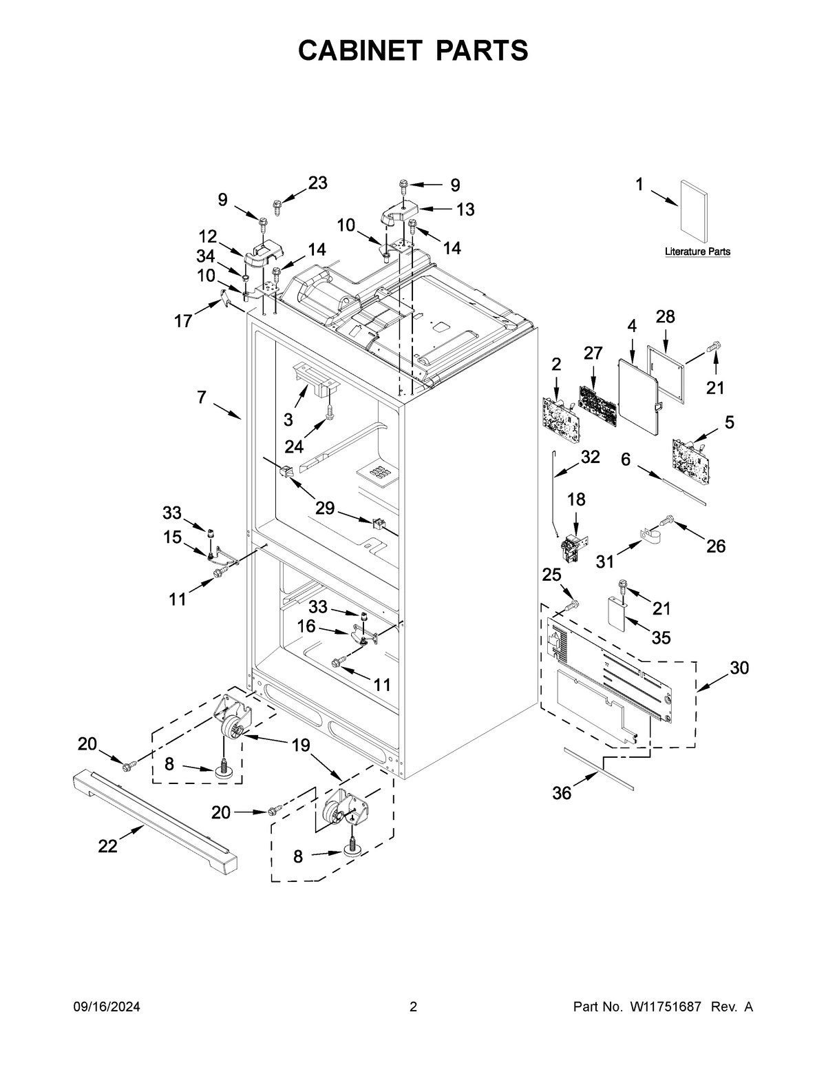 02 - CABINET PARTS