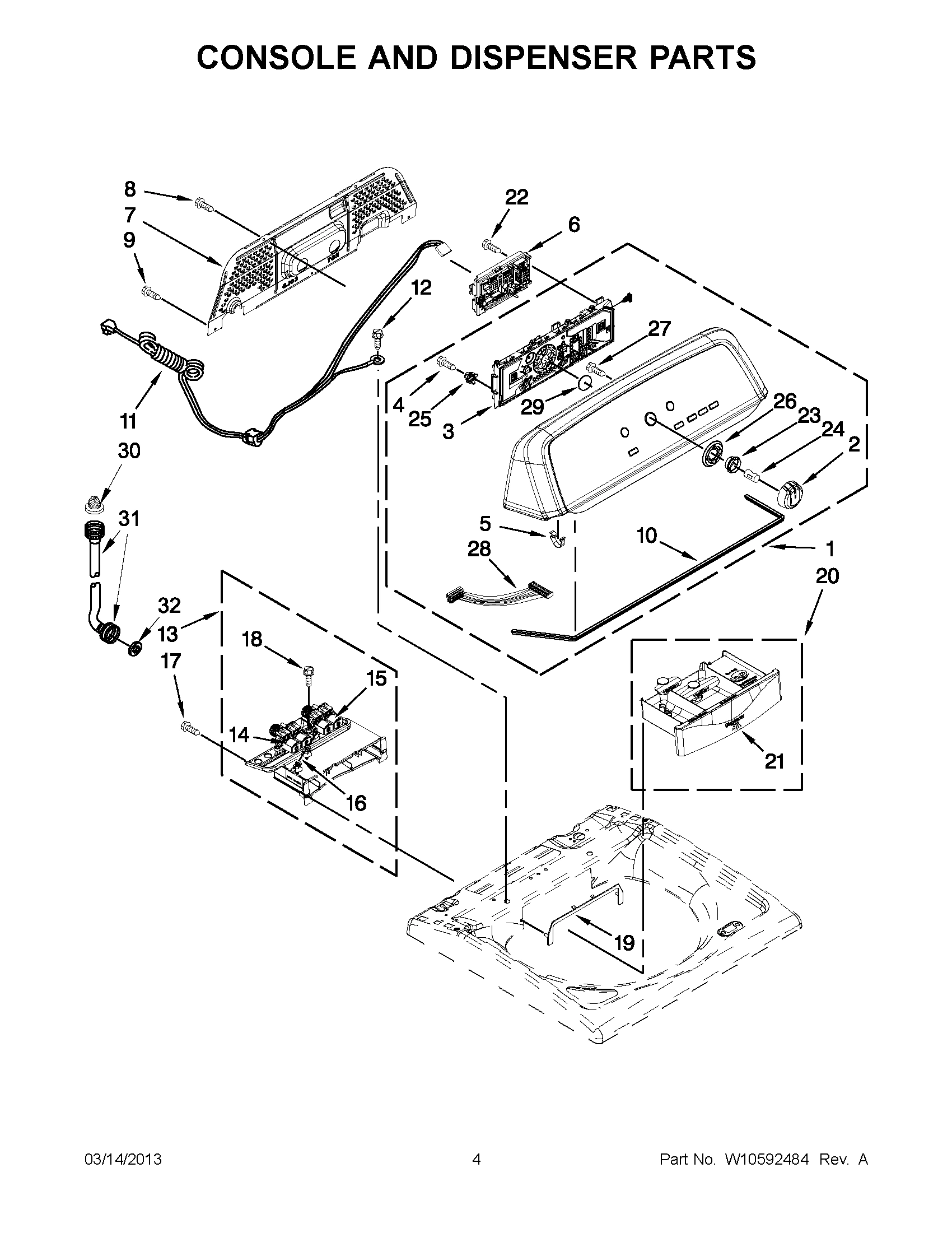 02 - CONSOLE AND DISPENSER PARTS