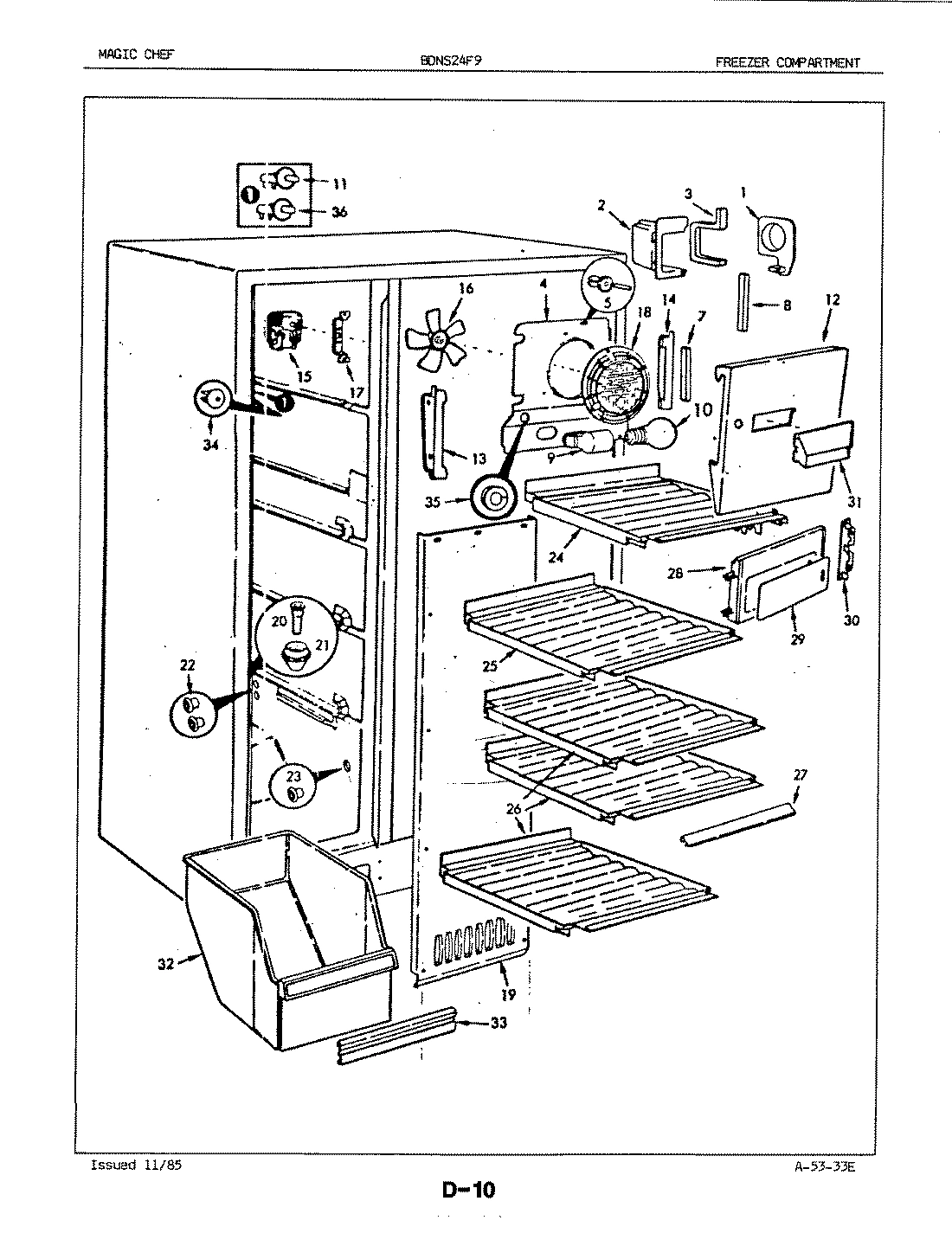 01 - FREEZER COMPARTMENT