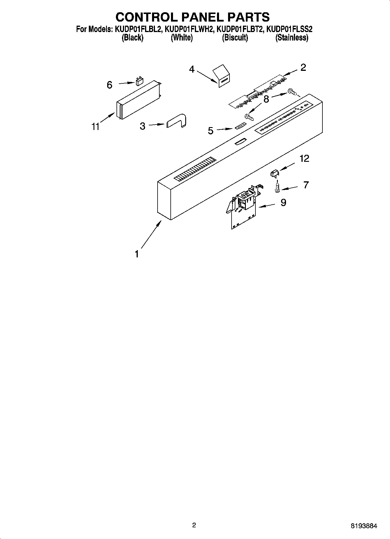 02 - CONTROL PANEL PARTS