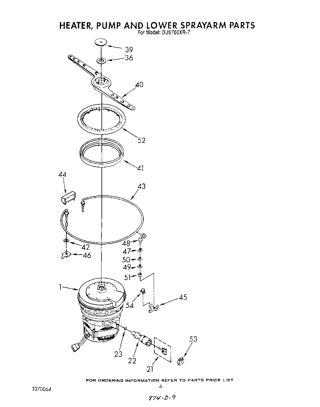 04 - HEATER, PUMP AND LOWER SPRAY ARM