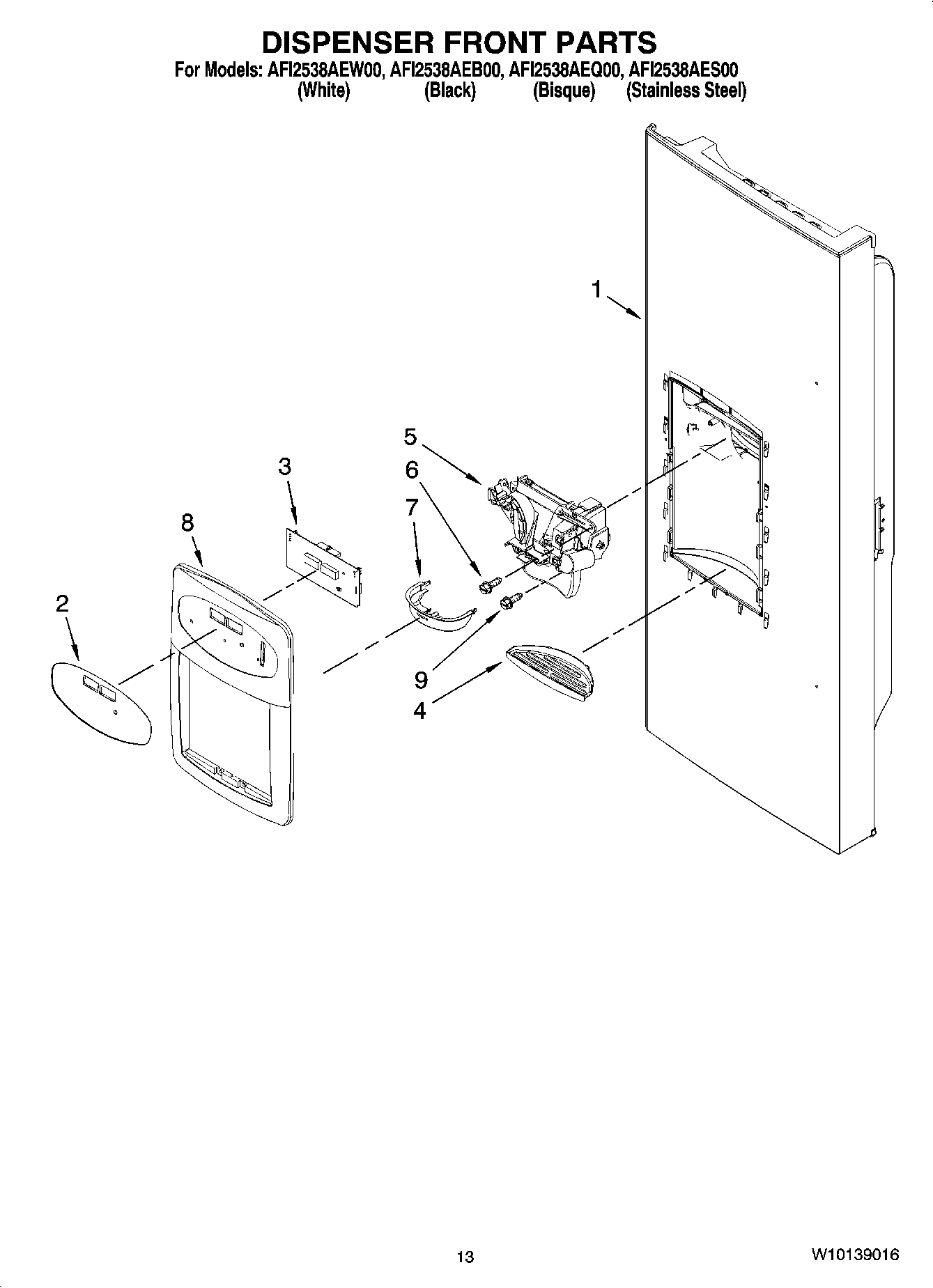 07 - DISPENSER FRONT PARTS