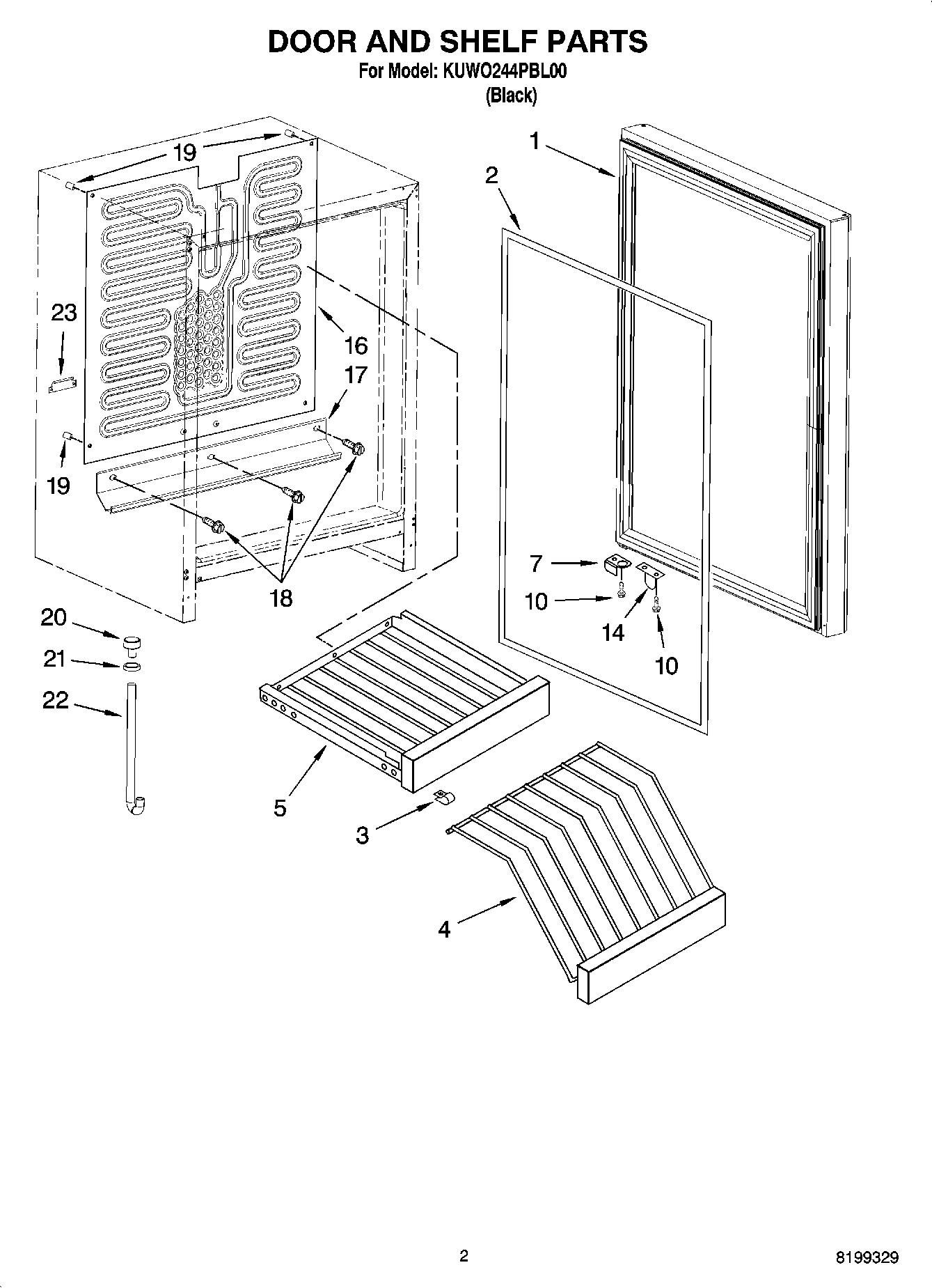 02 - DOOR AND SHELF PARTS