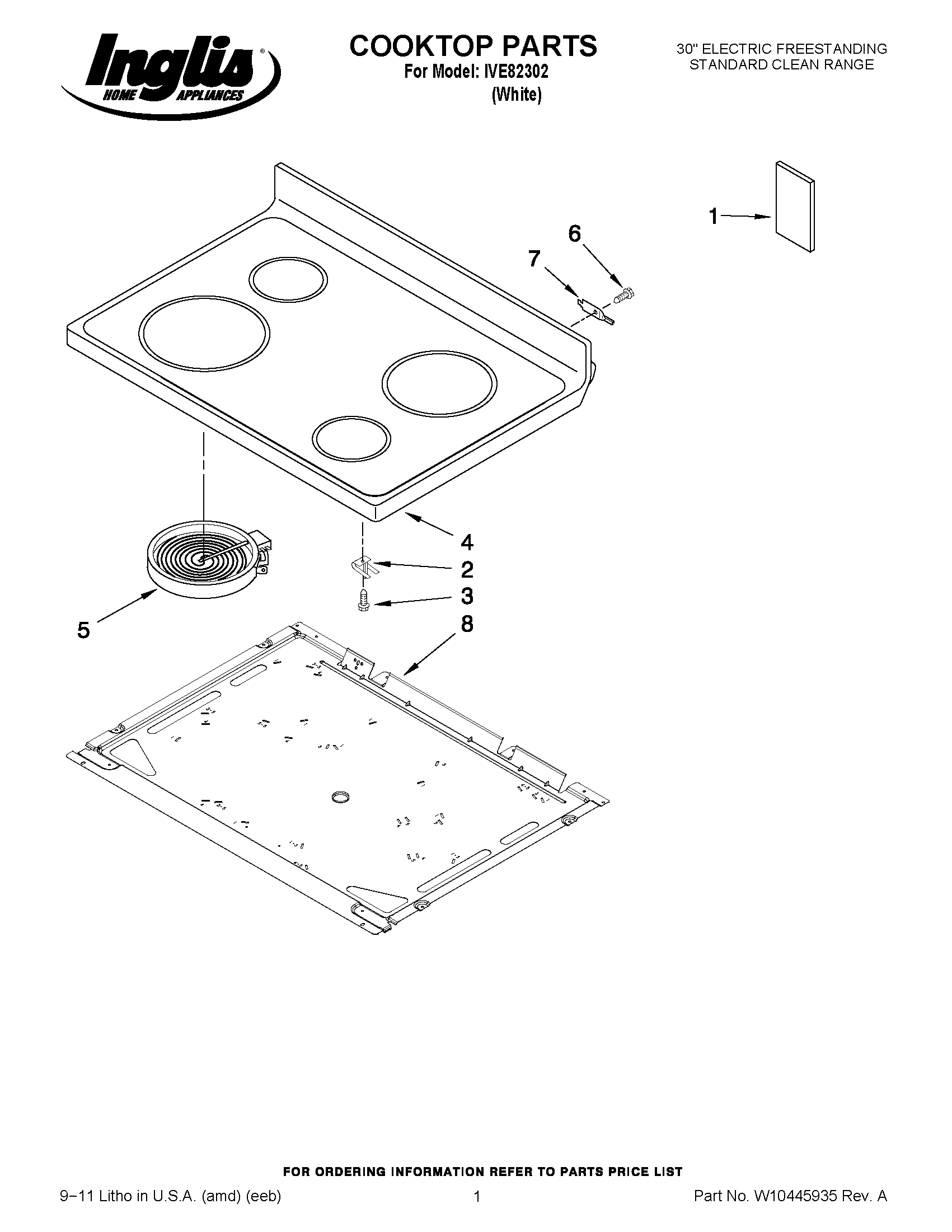01 - COOKTOP PARTS