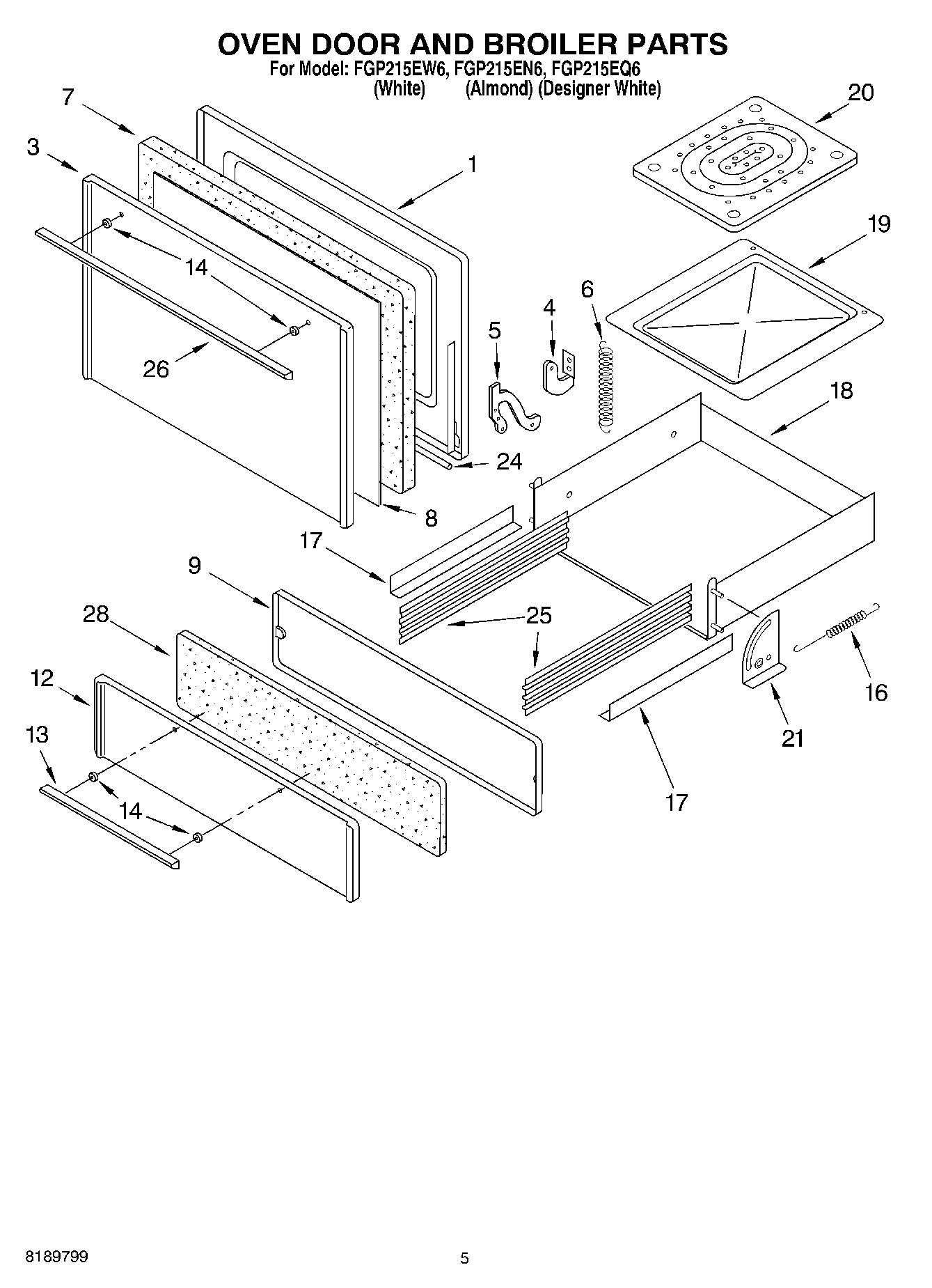 03 - OVEN DOOR AND BROILER